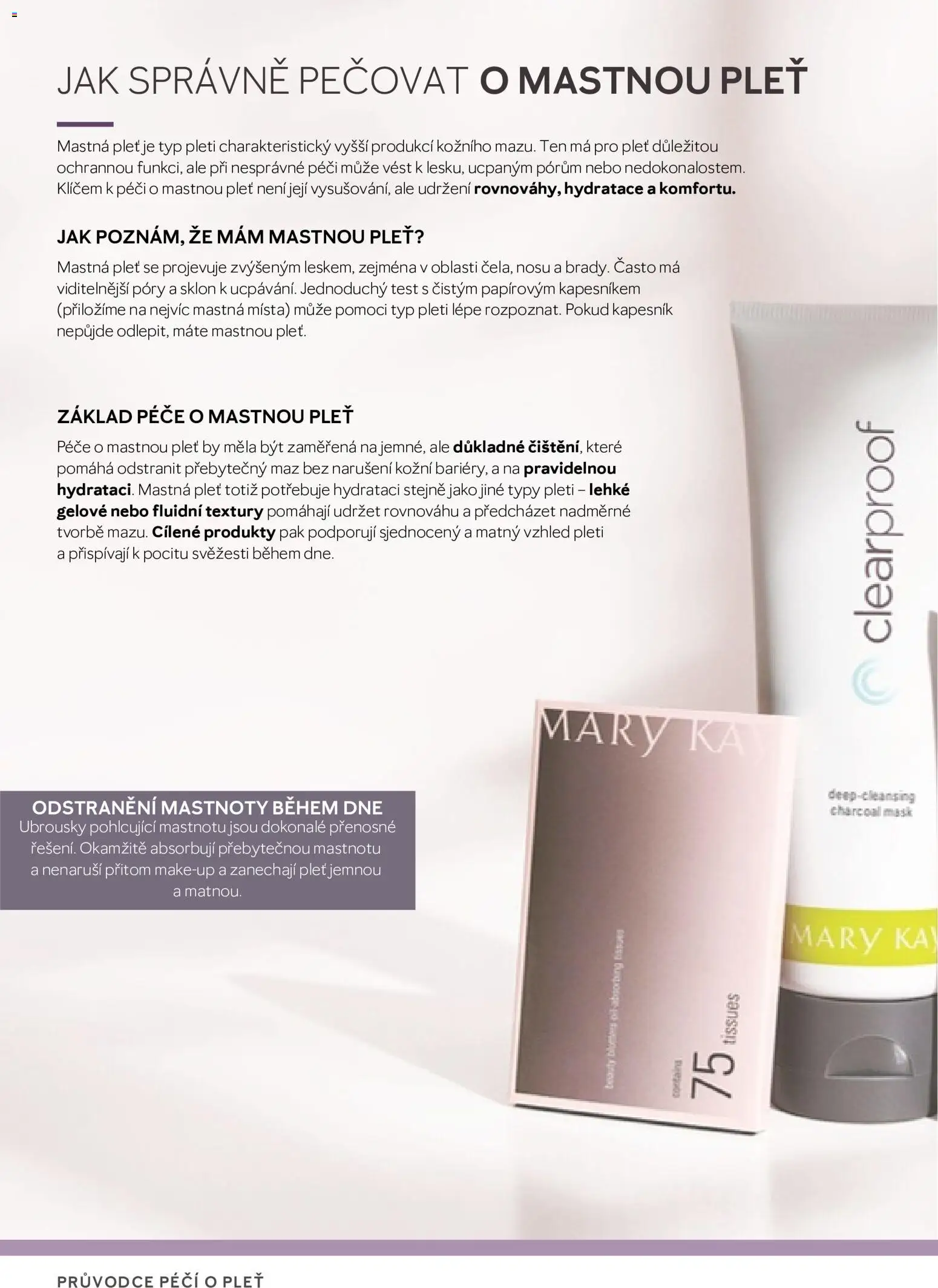 Mary Kay katalog - Průvodce péčí o pleť od 16.04.2026 | Strana: 8 | Produkty: Makeup, Test, Ubrousky