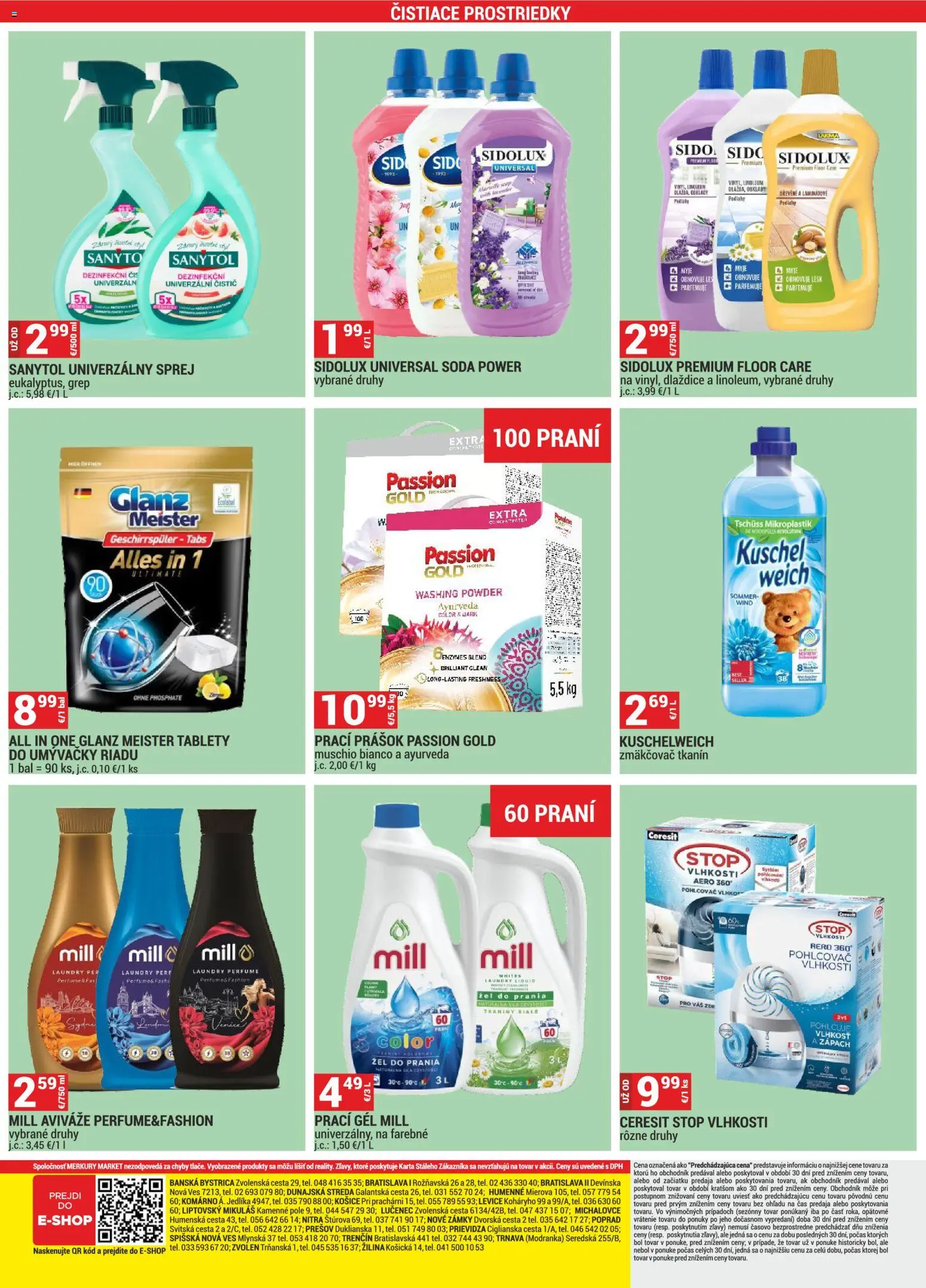 Nové Merkury Market akcie – leták je platný od 01.02.2026 | Strana: 50 | Produkty: Pohlcovač vlhkosti, Sanytol, Grep