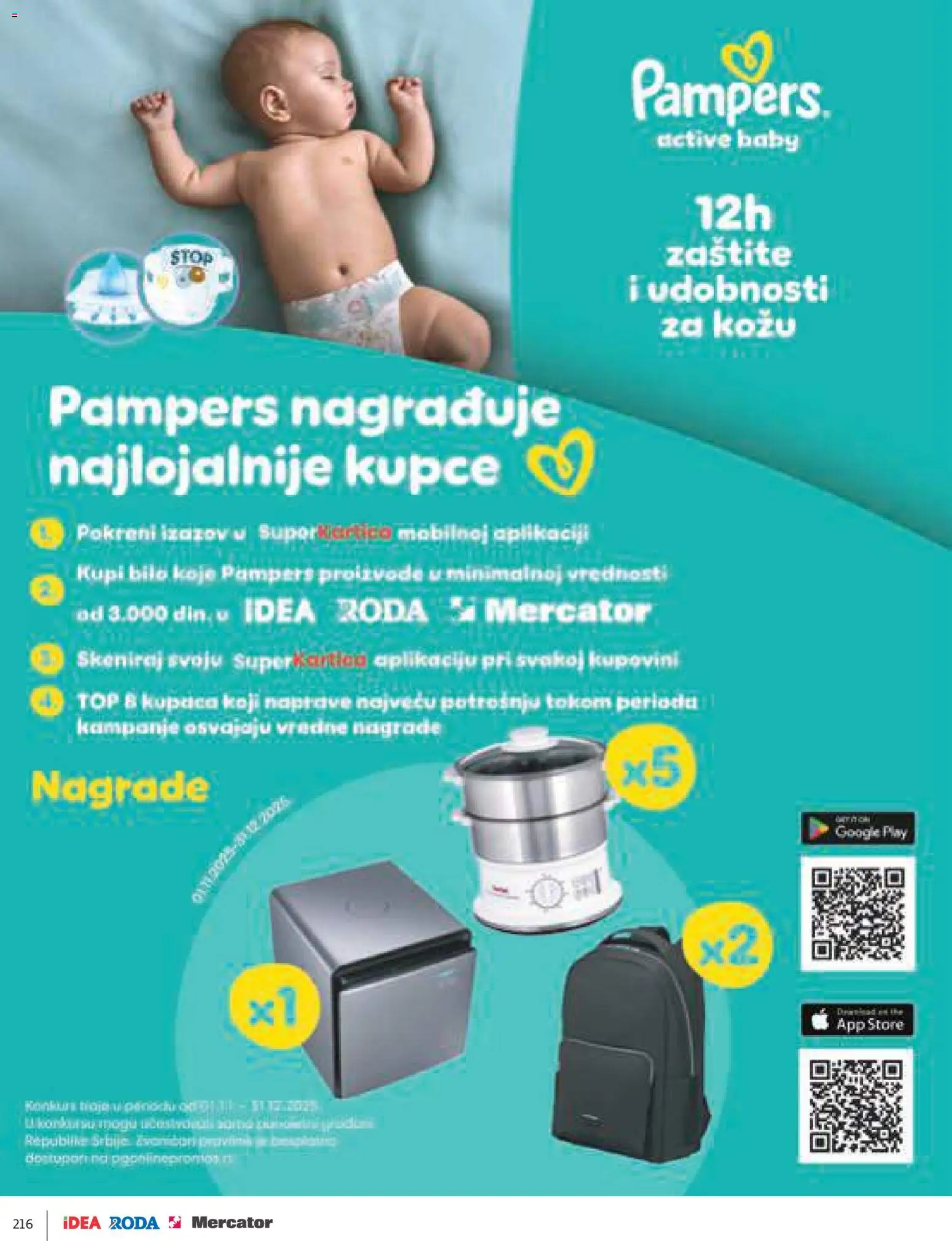 Idea katalog - važi od 11.12.2025 | Strana: 216 | Proizvode: Pampers