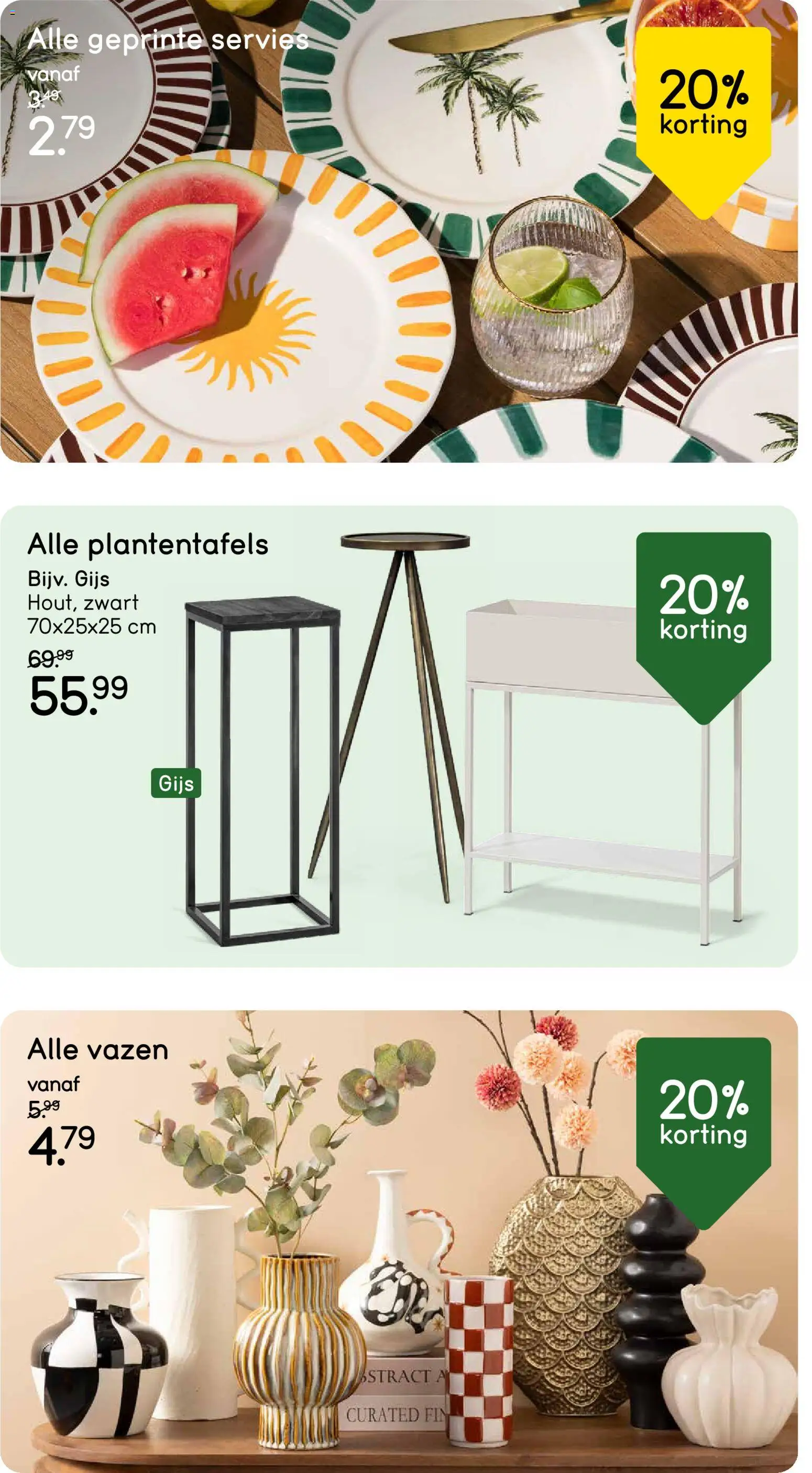 {H1} | Pagina: 9 | Producten: Servies, Vazen