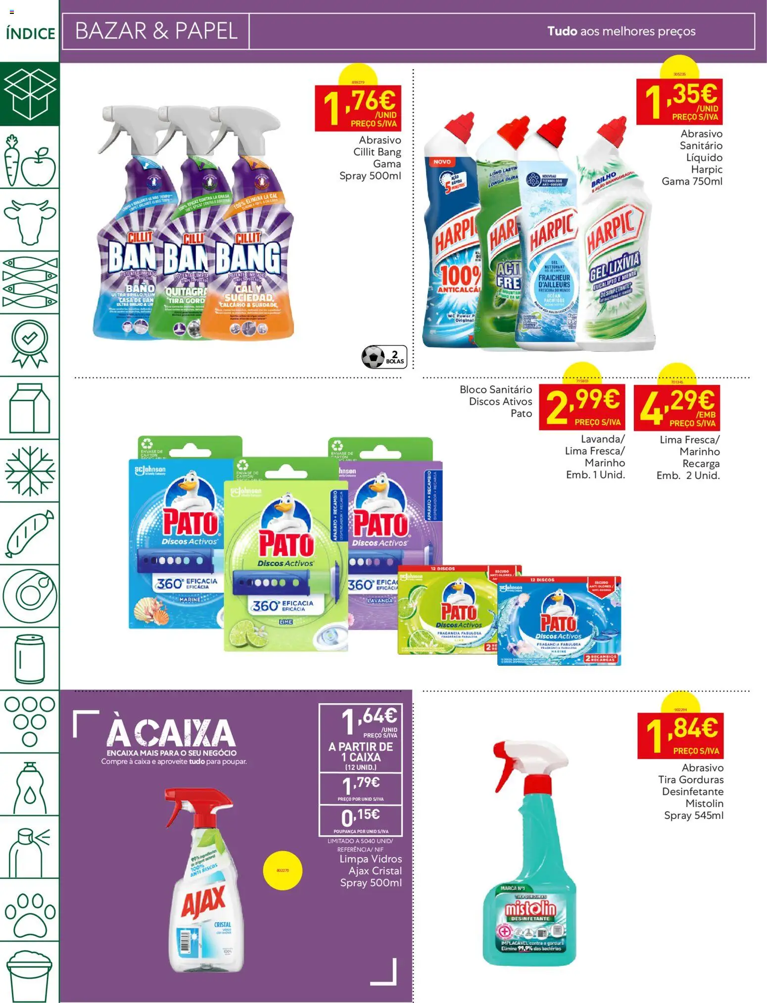 Recheio - Bons Negócios Madeira │ válido de 07.04.2026 | Página: 50 | Produtos: Limpa vidros, Caixa