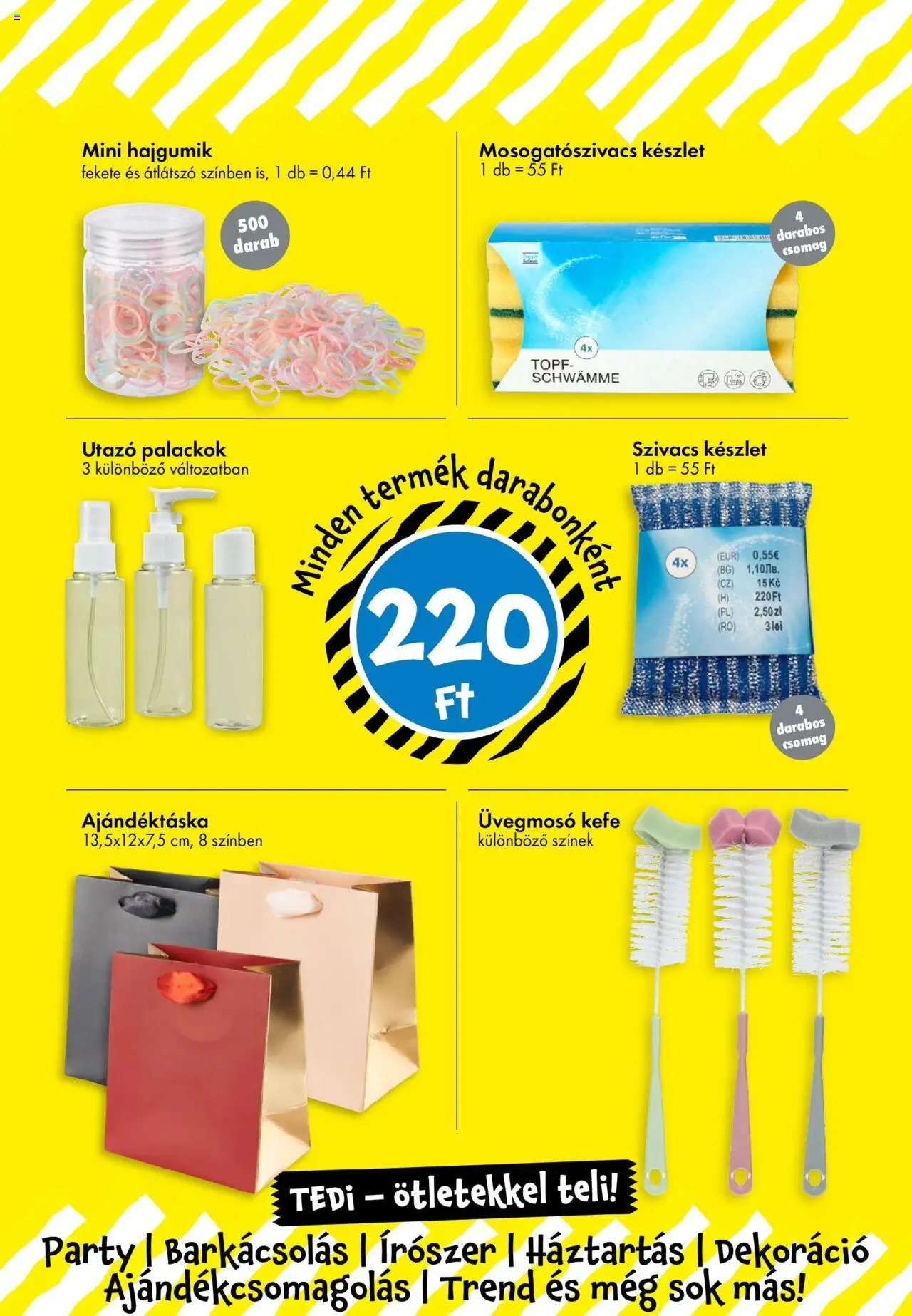 TEDi akciós ujság - amely érvényes a következő dátumtól: 01.08.2025 | Oldal: 13 | Termékek: Kefe, Dekoráció