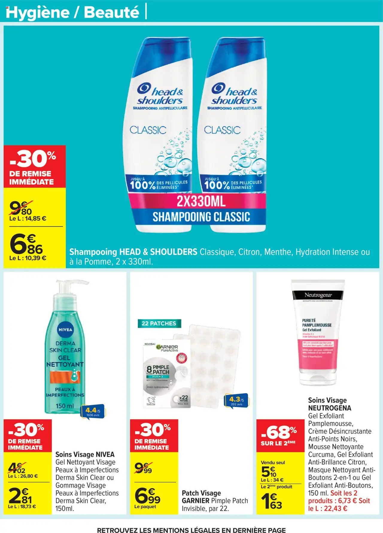  | Page: 43 | Produits: Gel nettoyant, Exfoliant, Mousse, Shampooing