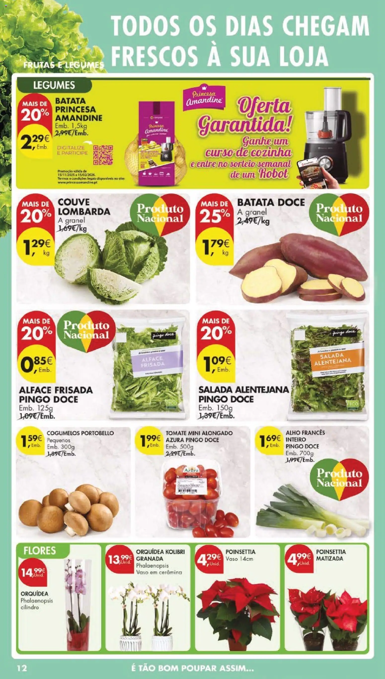 Pingo Doce Black Friday │ válido de 25.11.2025 | Página: 14 | Produtos: Flores, Vaso, Salada, Alface