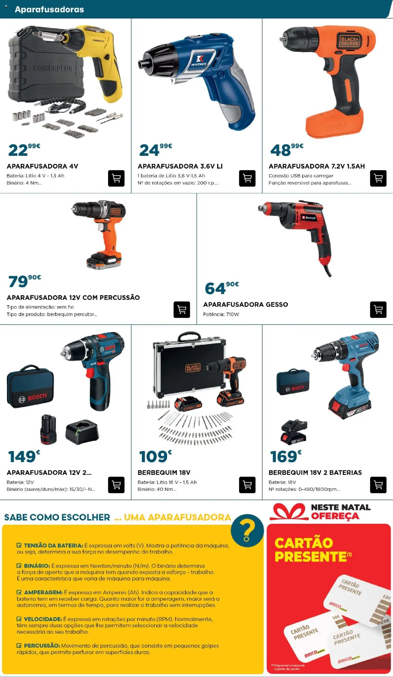 BricoMarché - Ferramentas - 24p - Marinha Grande │ válido de 29.11.2025 | Página: 3 | Produtos: USB, Bateria 12v, Bateria