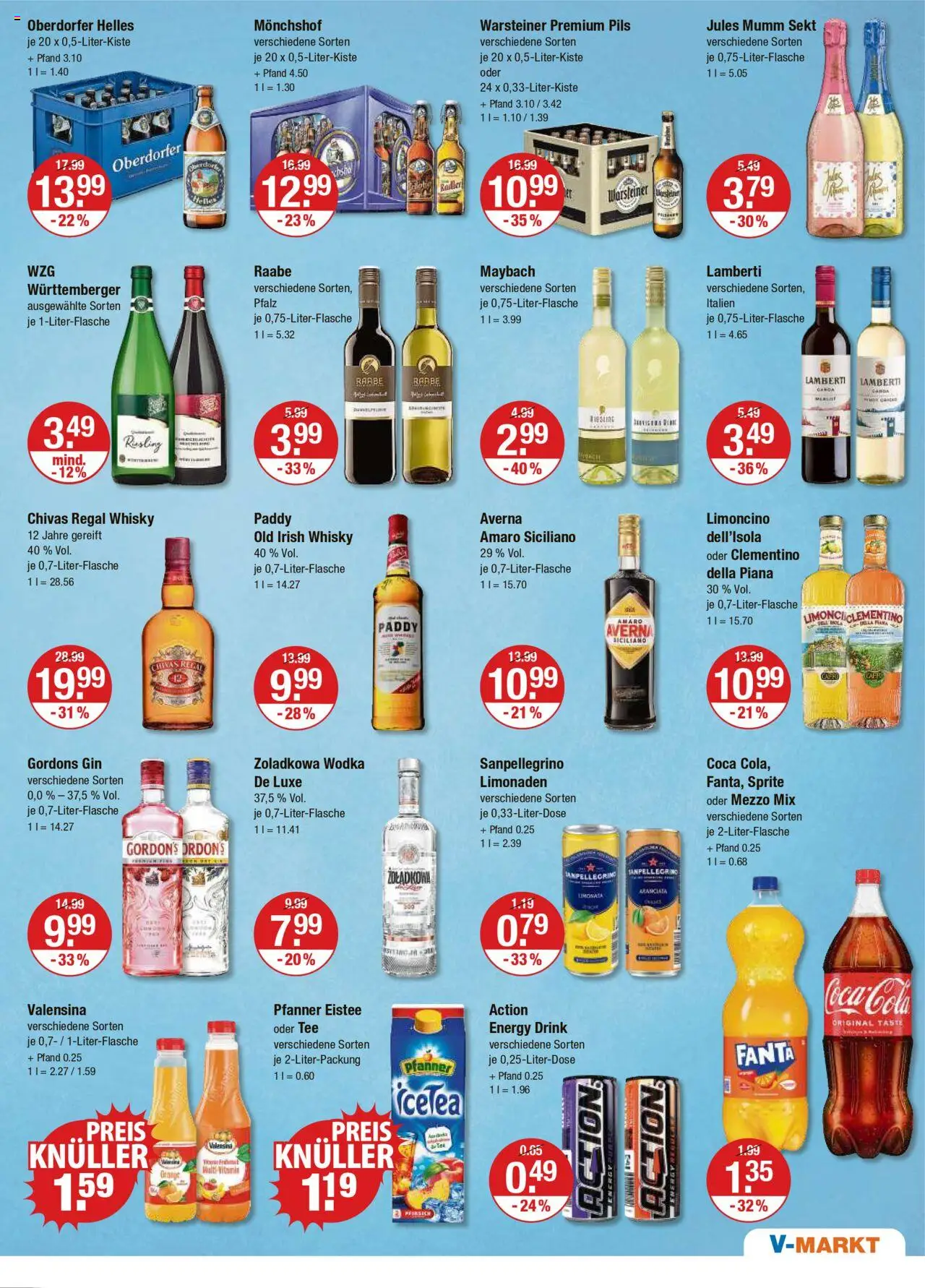 V-Markt - M&#252;nchen - gültig ab dem 21.08.2025 | Seite: 9 | Produkte: Whisky, Mezzo mix, Pils, Warsteiner