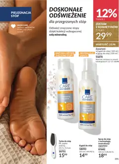 Pogląd oferty "Avon Katalog 12 2025" - ważna od 01.12.2025 | Strona: 201 | Produkty: Kąpiel, Zapach, Spray do stóp