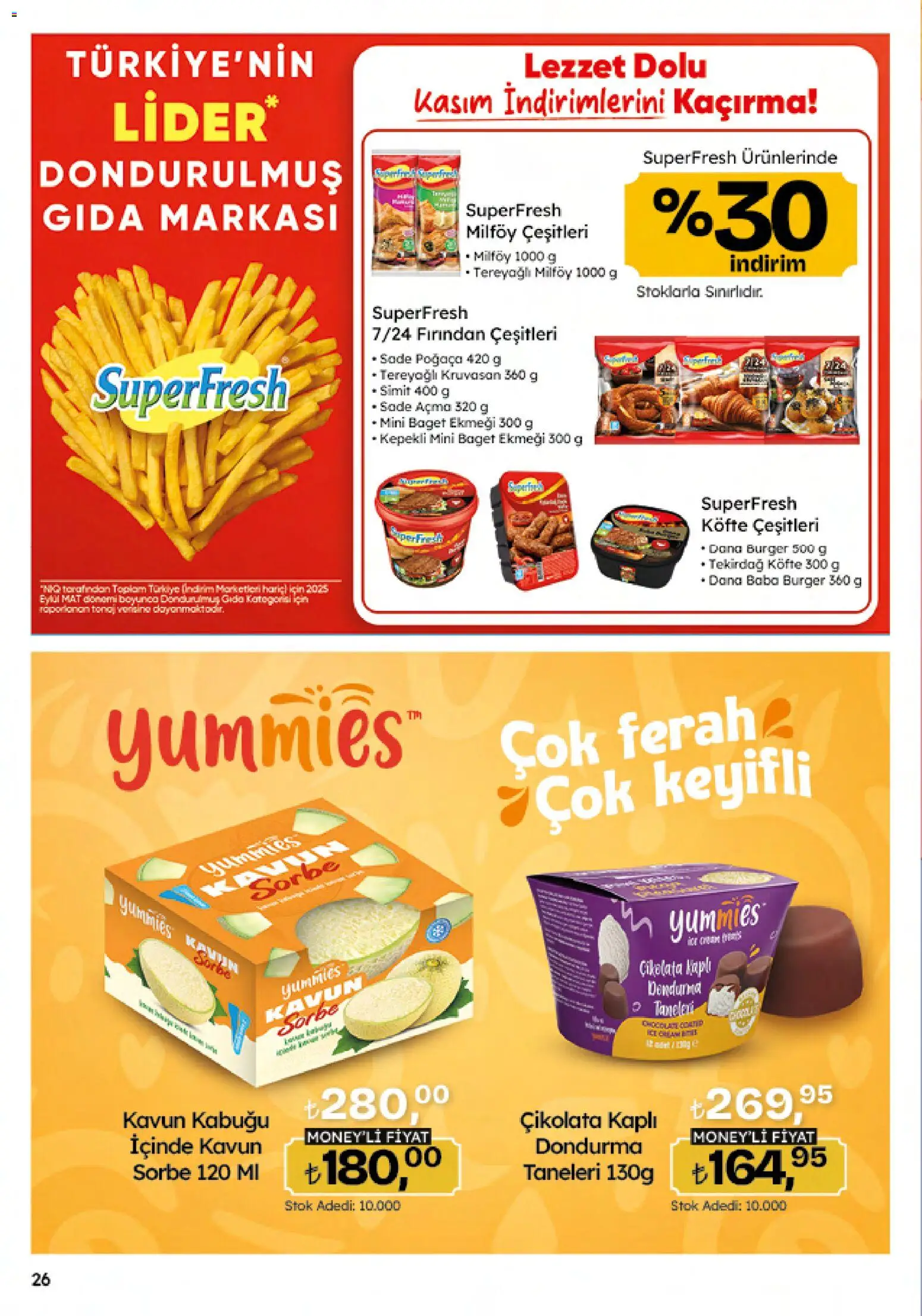 Migros Black Friday - 20.11.2025 tarihinden itibaren geçerlidir | Sayfa: 26 | Ürünler: Çikolata, Simit, Dondurma, Kavun