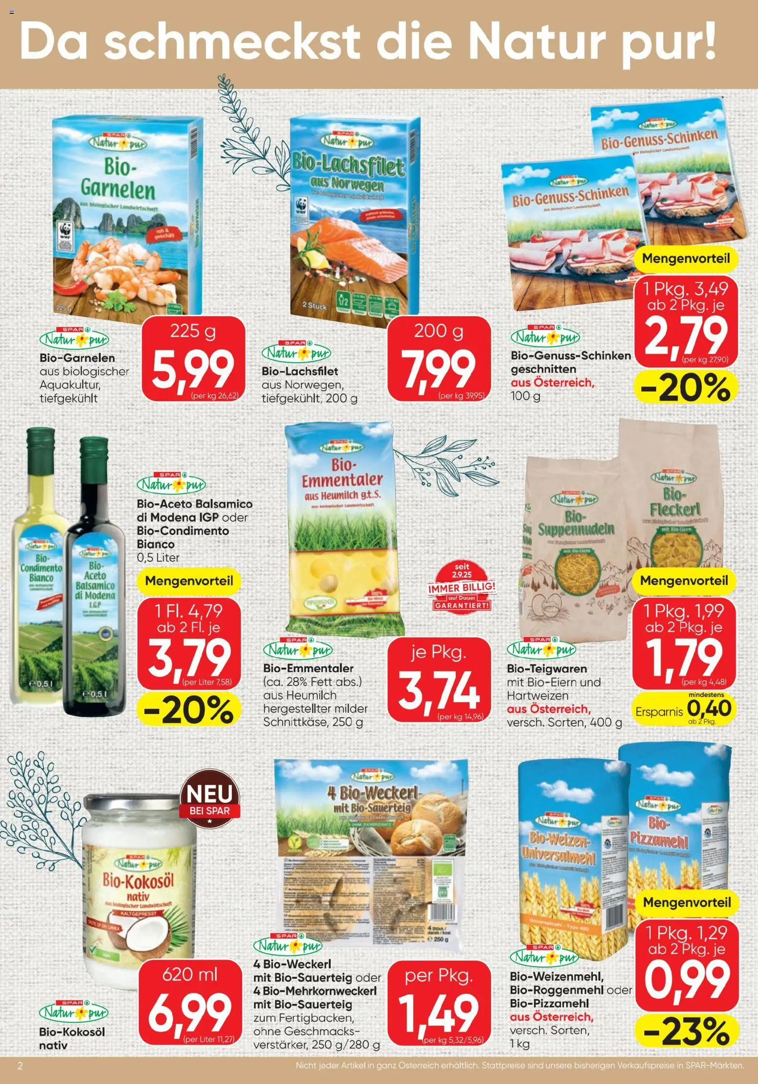 Spar So schmeckt die Natur pur gültig ab 26.02.2026 | Seite: 2