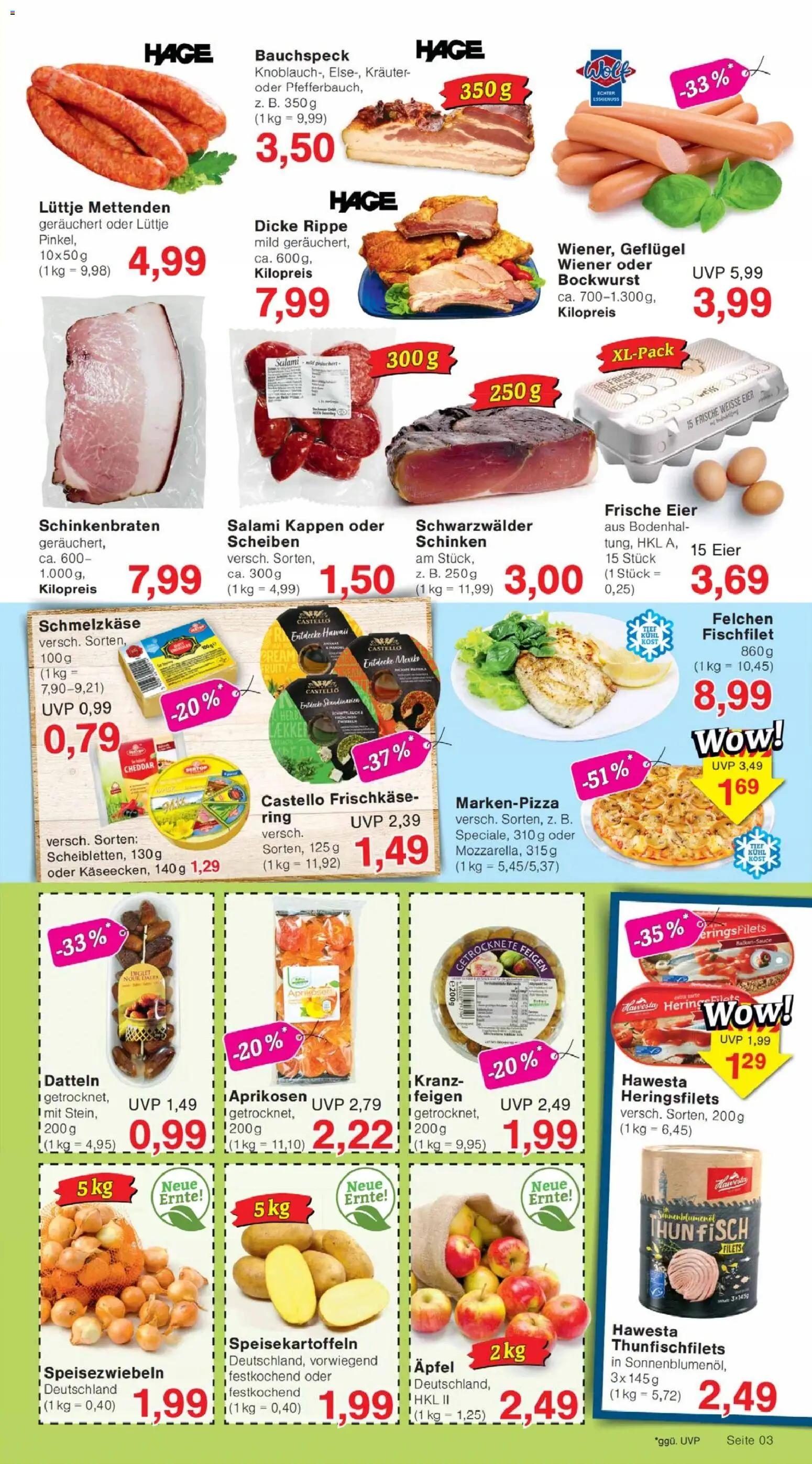 Jawoll Prospekt – gültig ab 05.01.2026 | Seite: 3 | Produkte: Bockwurst, Eier, Paprika, Schinken