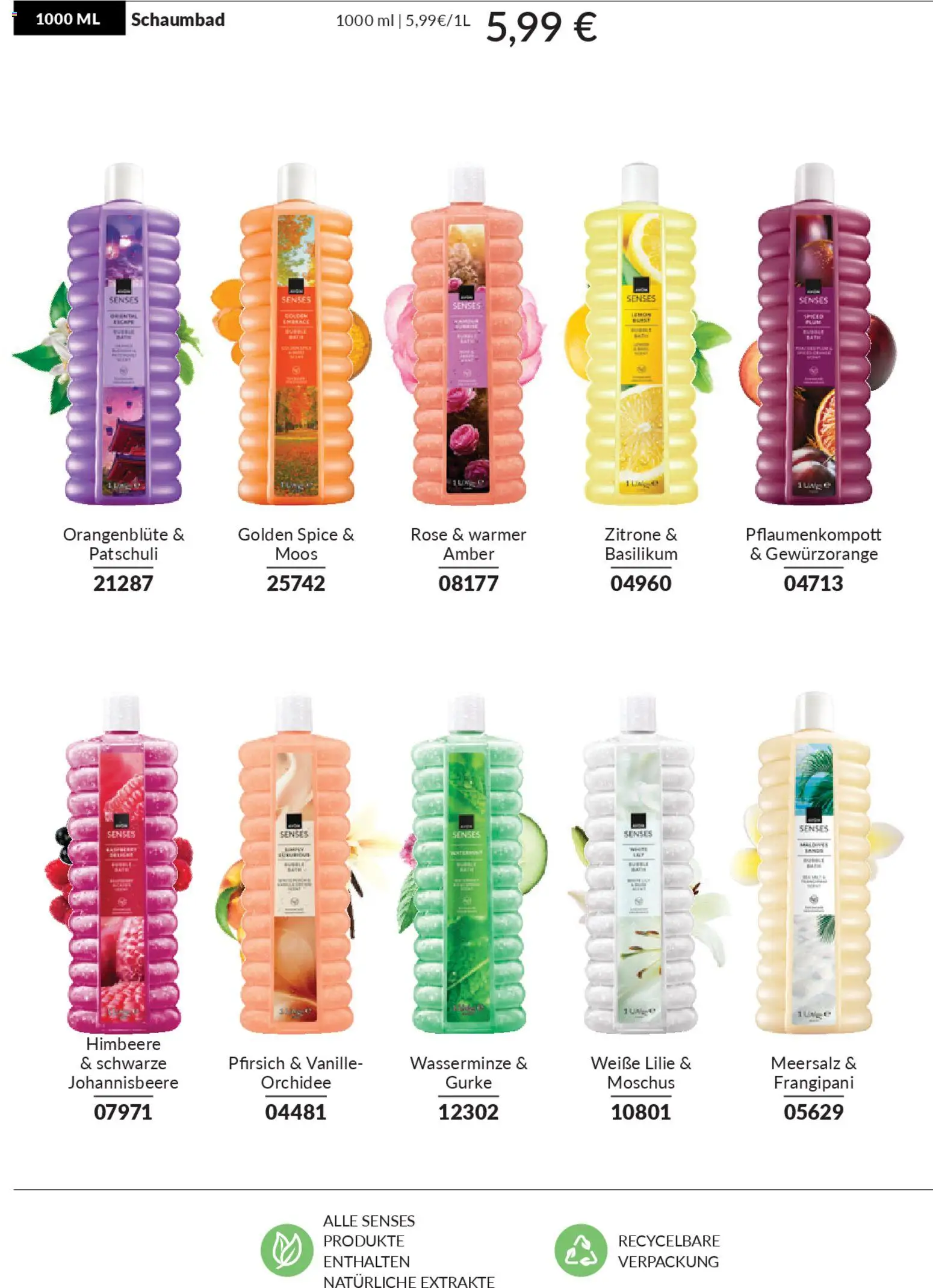 AVON Broschüre Bubble Bath Day – gültig ab 31.12.2025 | Seite: 4 | Produkte: Orchidee, Zitrone, Pfirsich, Himbeere