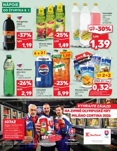 Kaufland leták platný od 08.01.2026 | Strana: 50 | Produkty: Pepsi, Mirinda, Energetický nápoj