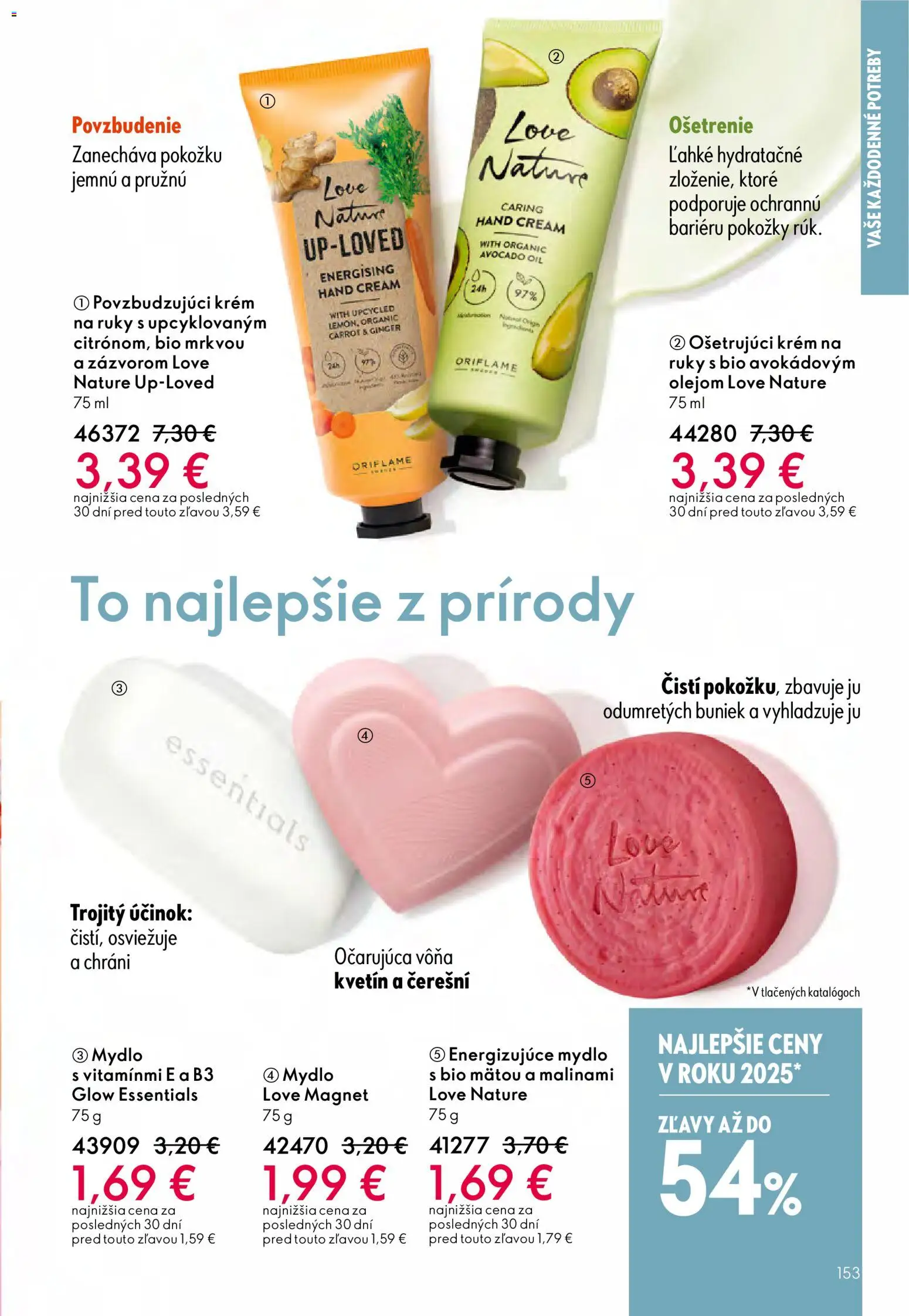 Nové Oriflame akcie – leták je platný od 24.12.2025 | Strana: 153 | Produkty: Mydlo, Krém