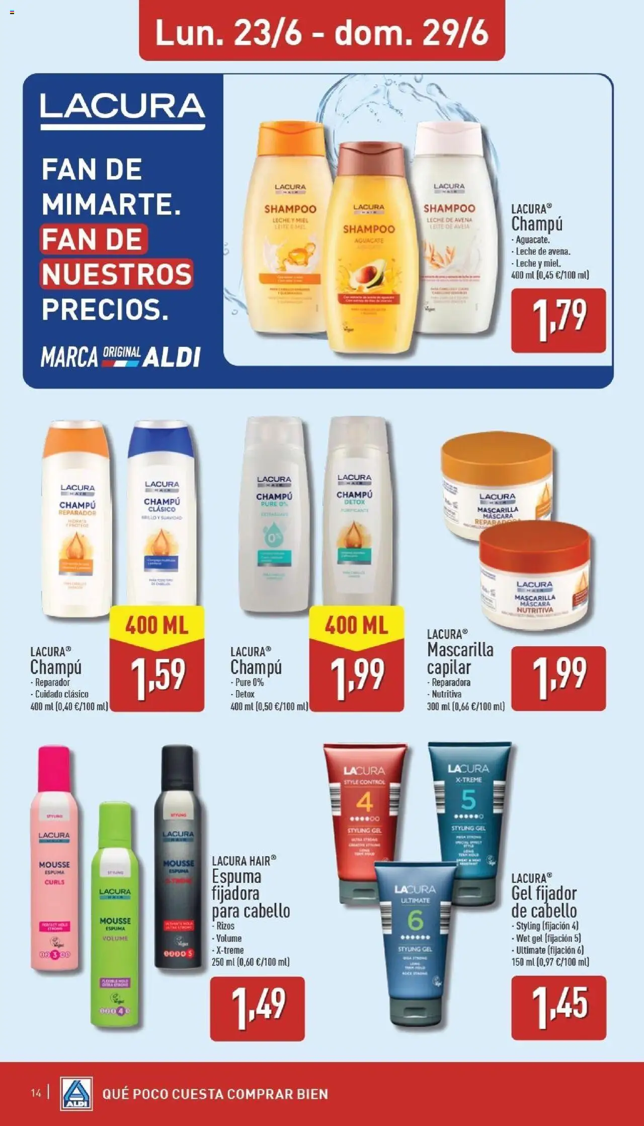 Aldi folleto Península │ válido desde el 23.06.2025 | Página: 14 | Productos: Máscara, Champú, Ψηφιακή κάμερα, Mousse