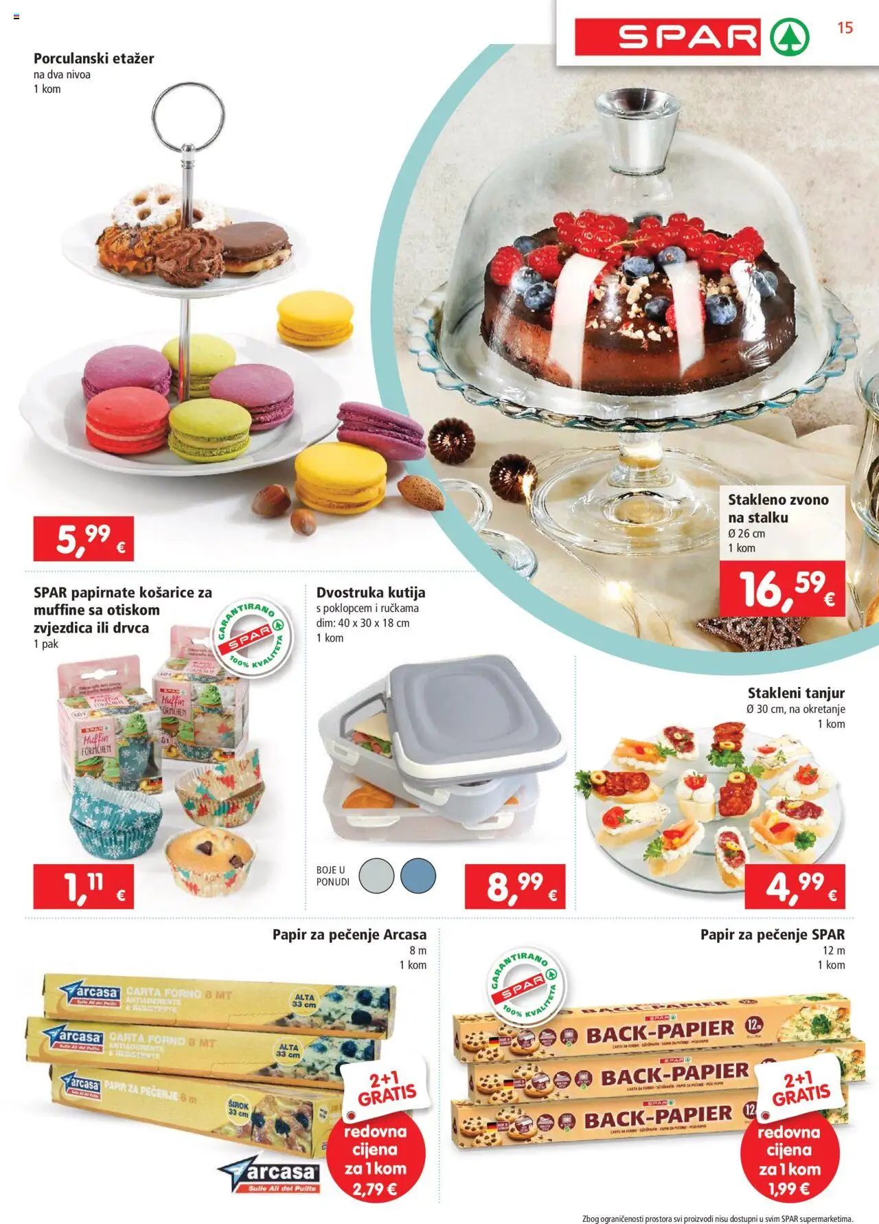 Spar katalog | vrijedi od 22.10.2025 | Stranica: 15 | Proizvodi: Kutija, Papir za pečenje