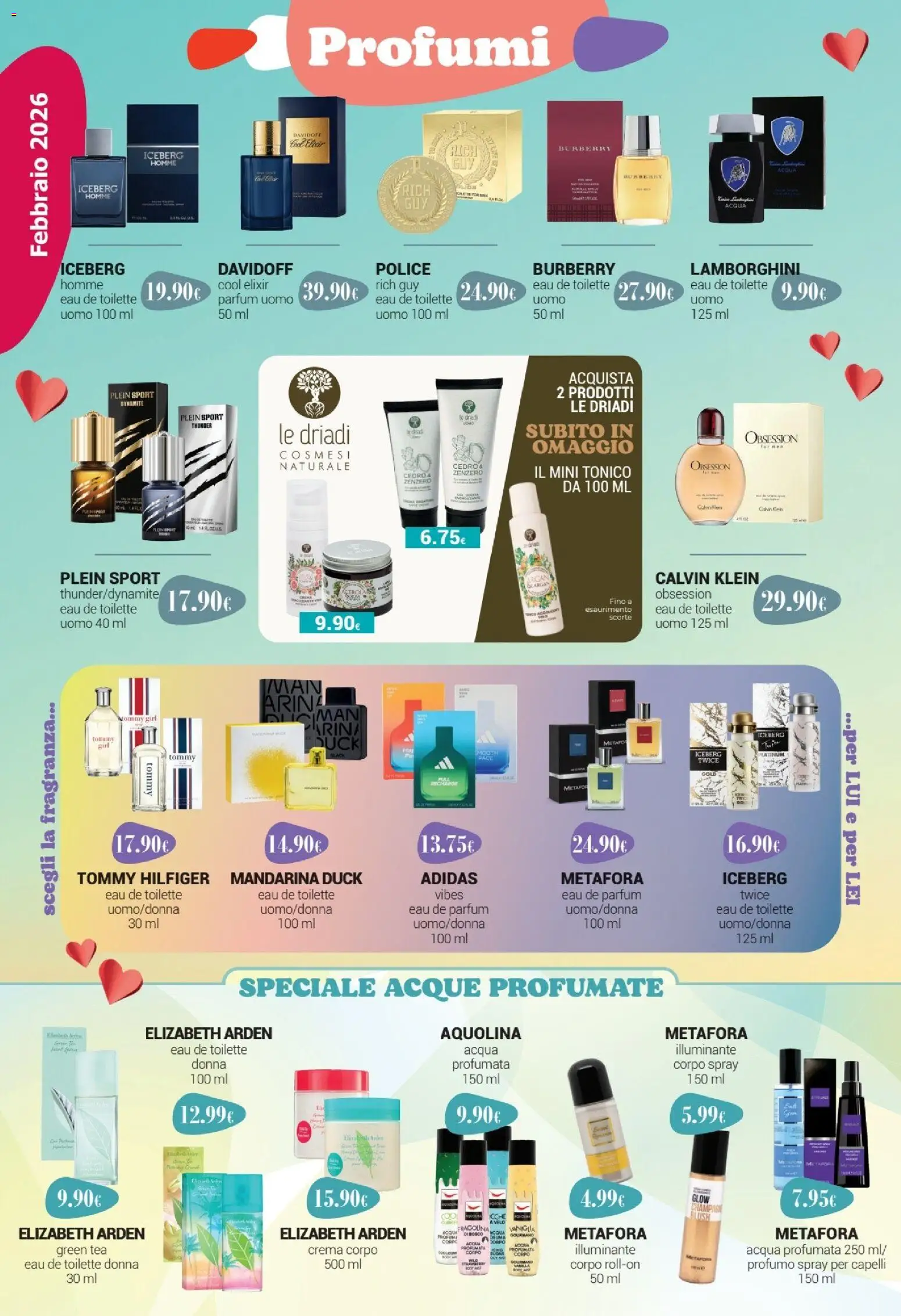 Volantino Tigotà del 01.02.2026 | Pagina: 2 | Prodotti: Crema, Acqua, Fragranza, Blush