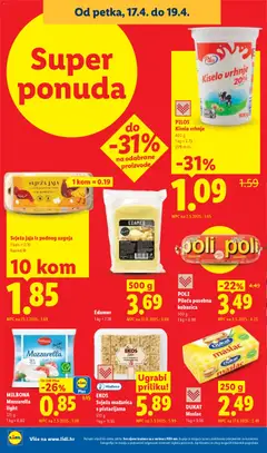 PILOS Kiselo vrhnje, Kiselo vrhnje 20% m.m. - Pregled kataloga iz trgovine Lidl, vrijedi od 13.04.2026 | Stranica: 70