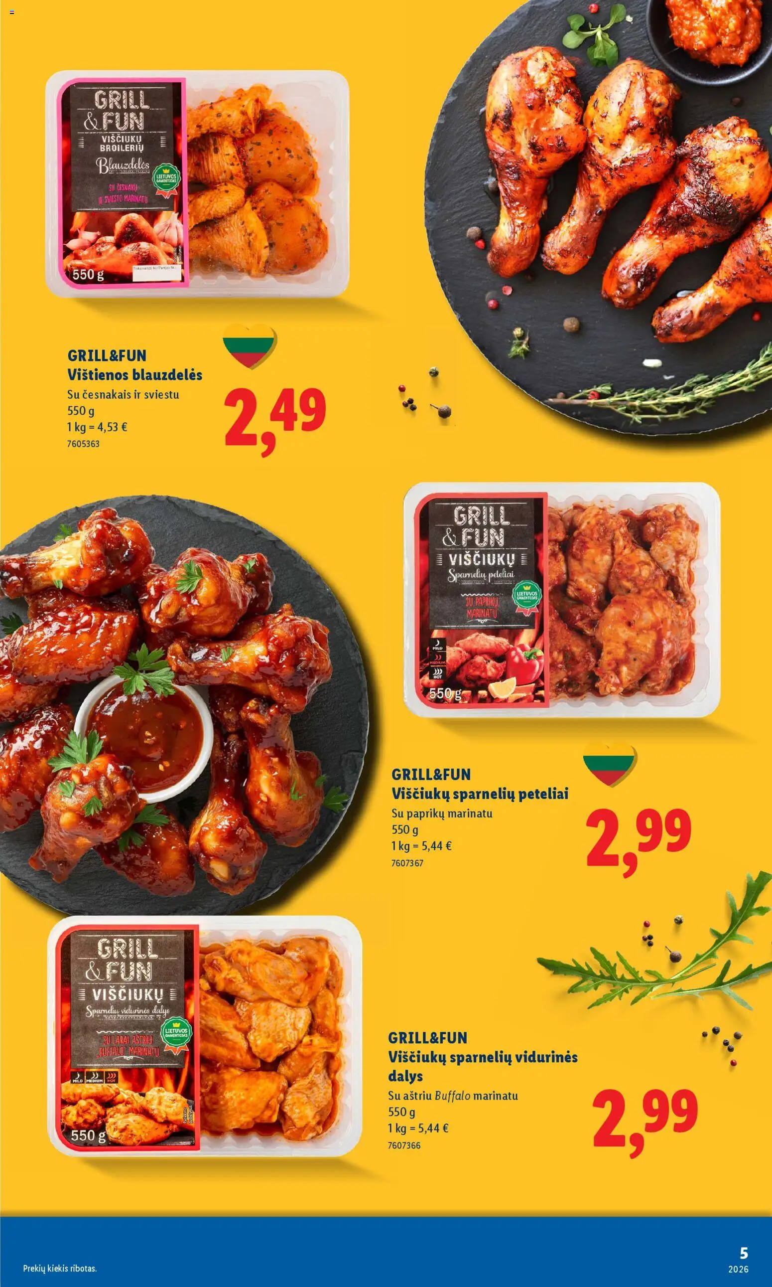 LIDL akcijos nuo 06.04.2026 | Puslapis: 5 | Prekių: Vištienos, Viščiukų