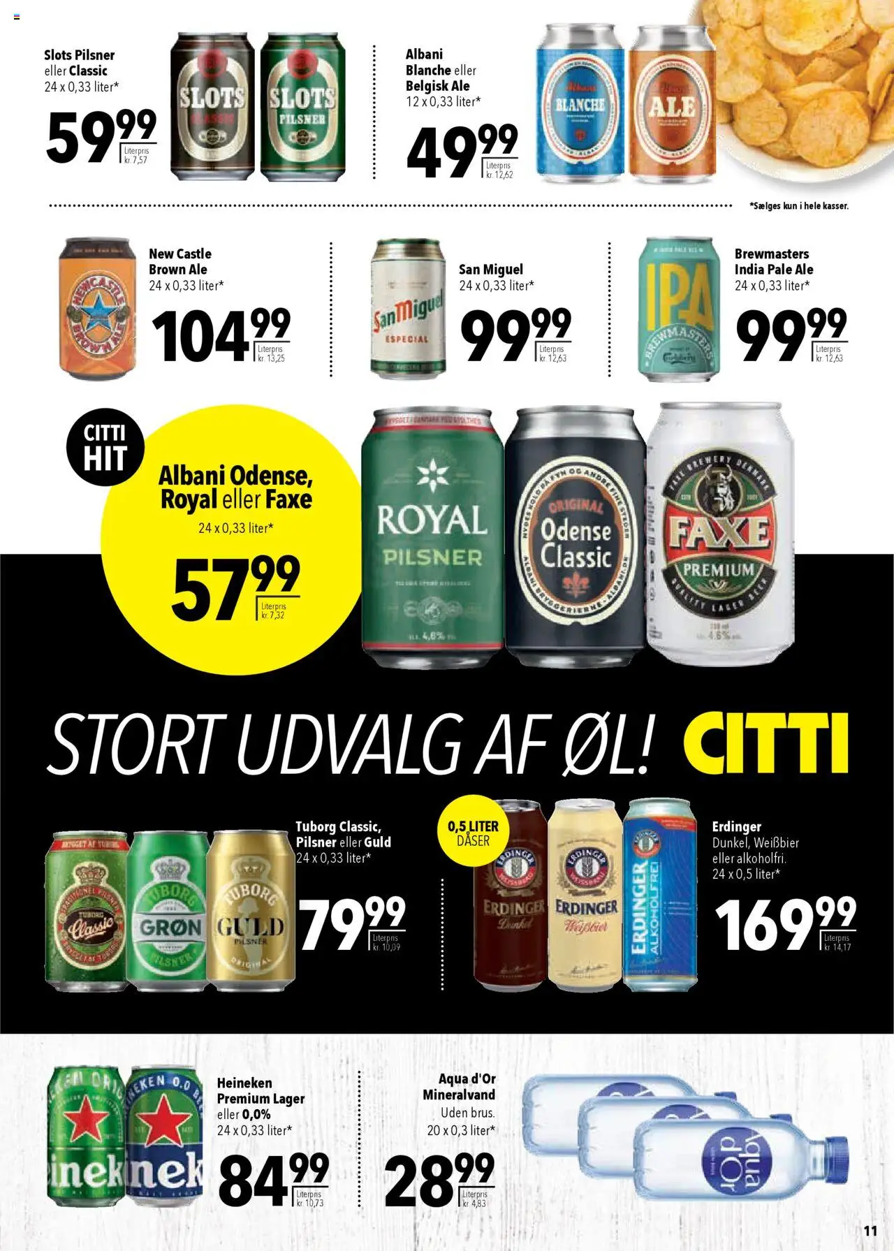 CITTI Markt - Dänemark-Werbung - gültig ab dem 13.08.2025 | Seite: 11 | Produkte: Erdinger, Öl, Weißbier, Heineken