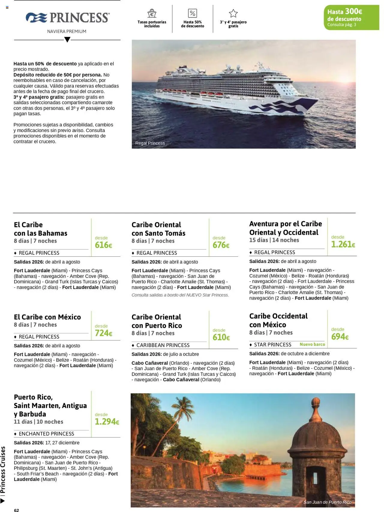 Viajes El Corte Inglés - Crucero Fantástico │ válido desde el 16.09.2025 | Página: 62 | Productos: Navegación