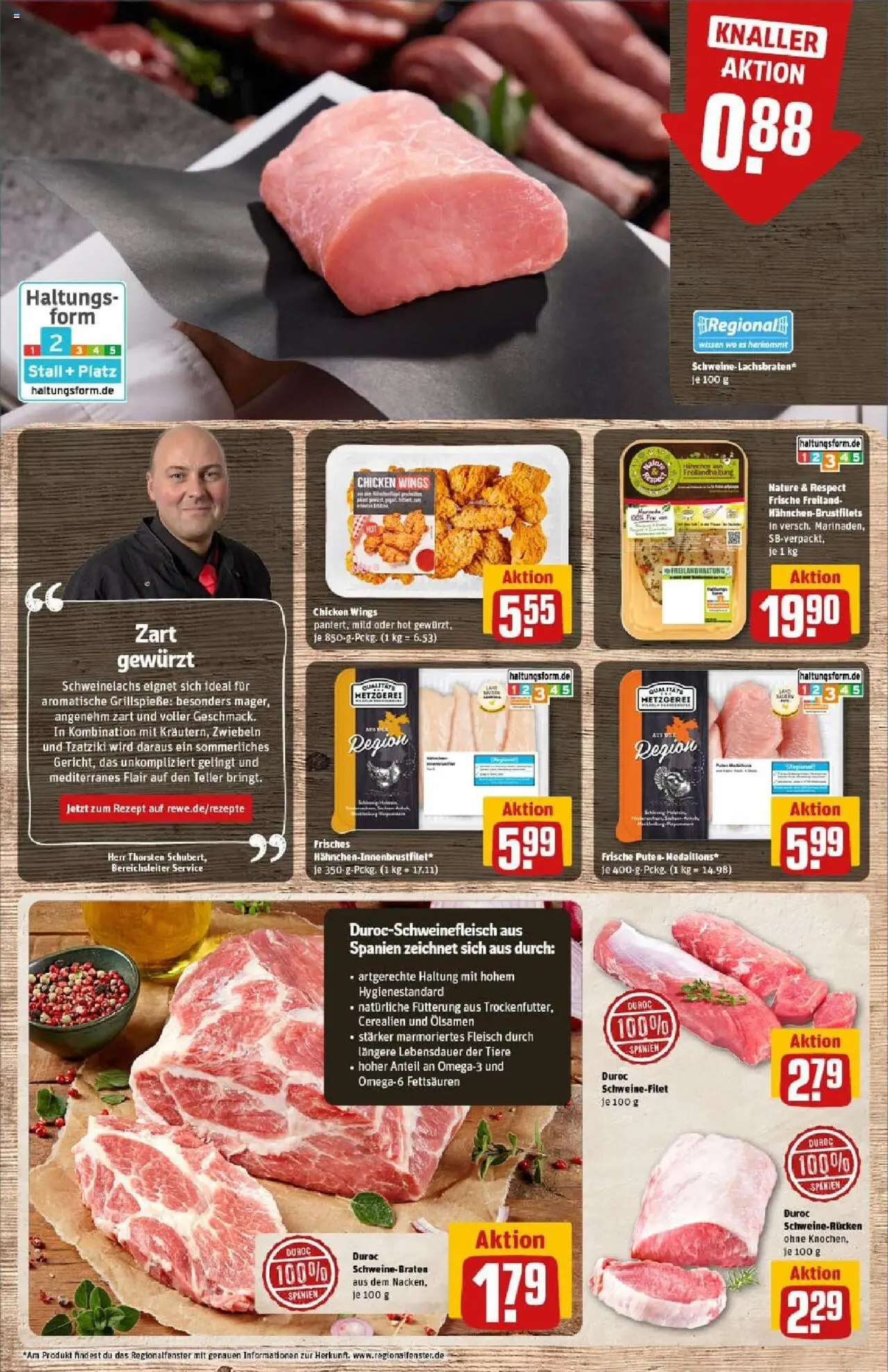 Rewe prospekt Pattensen	 – gültig ab 01.09.2025 | Seite: 10 | Produkte: Schweinefilet, Zwiebeln, Schweinerucken, Fleisch