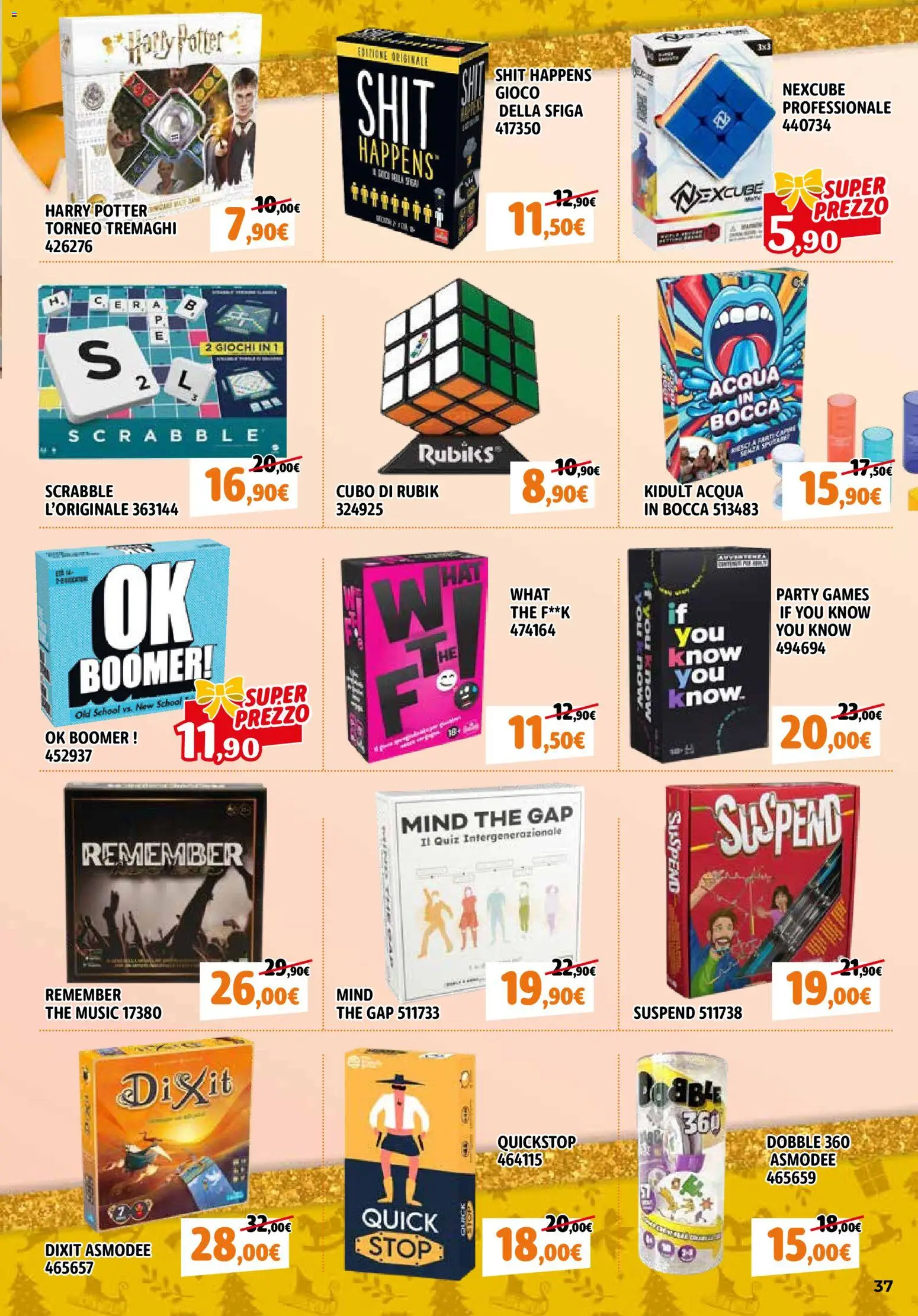 Volantino Orizzonte del 27.11.2025 | Pagina: 37 | Prodotti: Acqua, The, Gioco