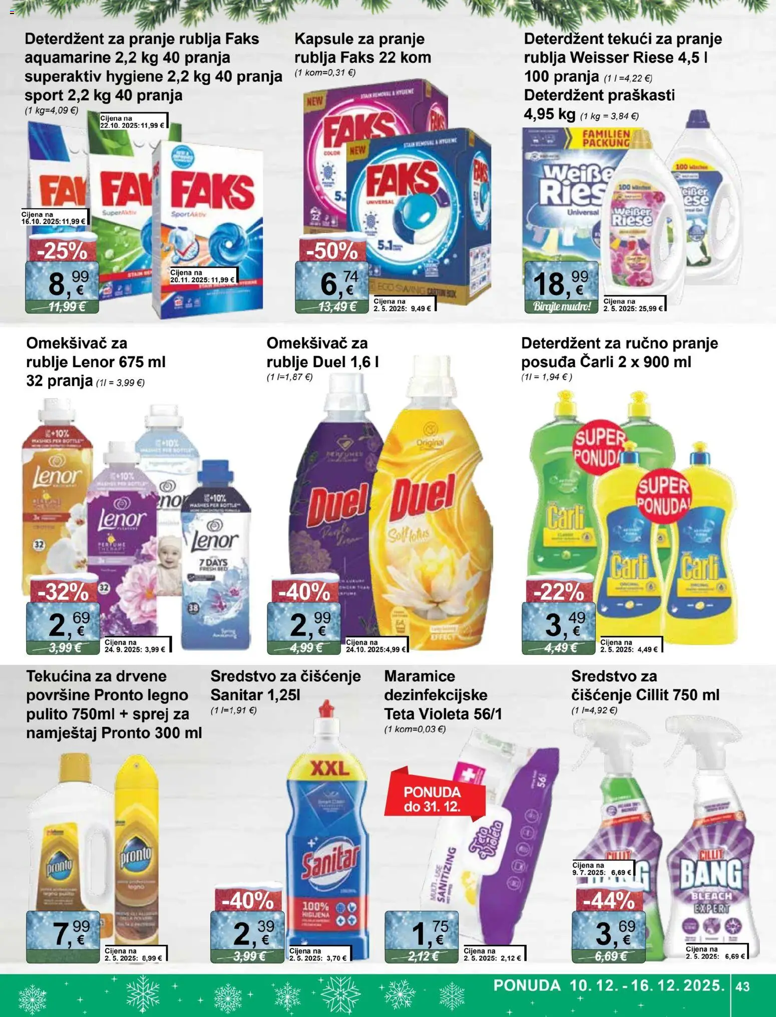 KTC katalog | vrijedi od 10.12.2025 | Stranica: 43 | Proizvodi: Faks, Deterdžent za pranje rublja, Deterdžent, Lenor