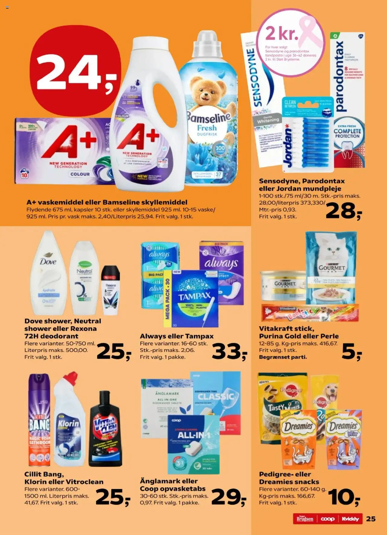 Kvickly tilbudsavis – gyldig fra 17.10.2025 | Side: 27 | Produkter: Deodorant, Tandpasta, Skyllemiddel, Tablets