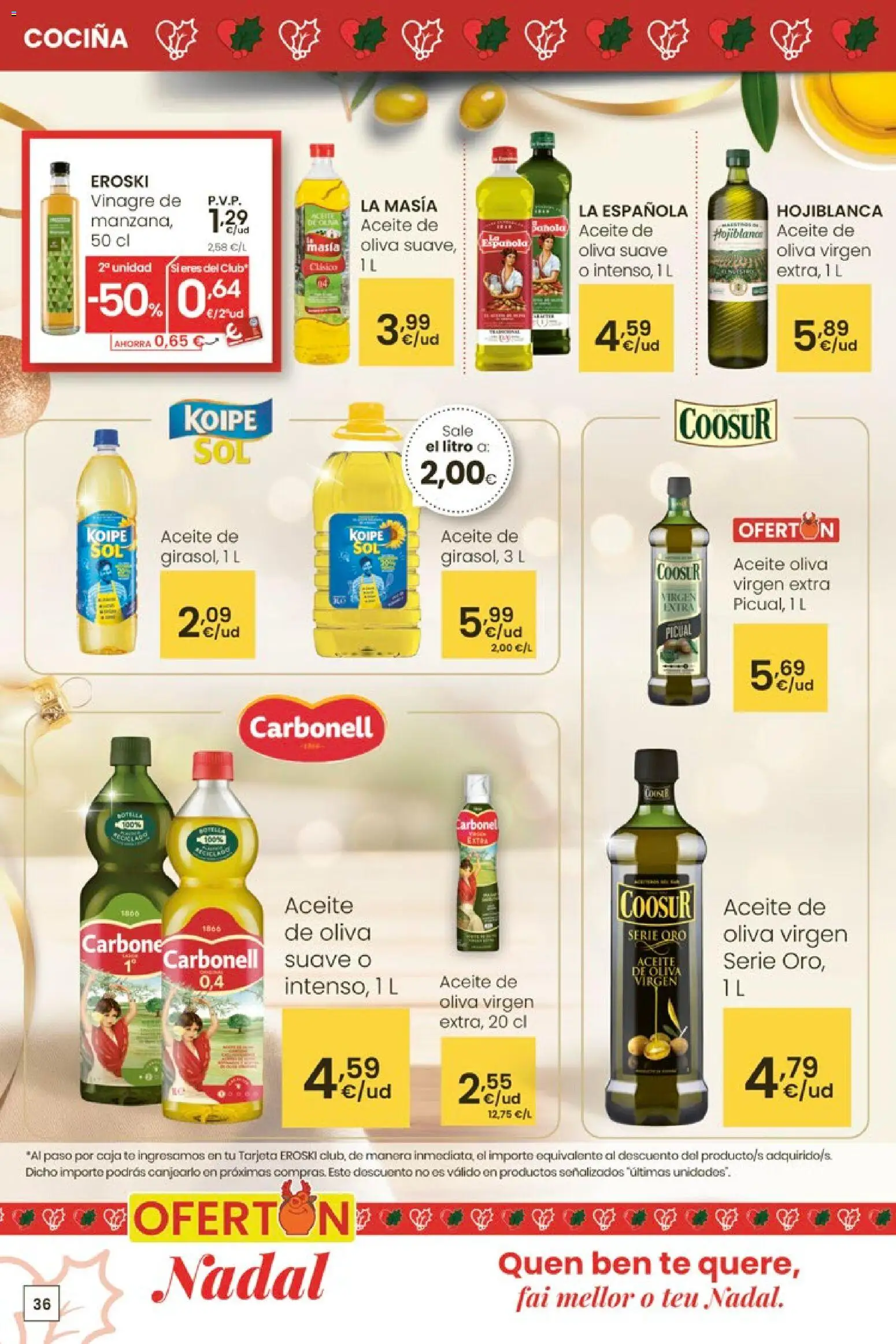 Eroski - Center │ válido desde el 27.11.2025 | Página: 36 | Productos: Té, Cocina, Δεξαμενή, Caja