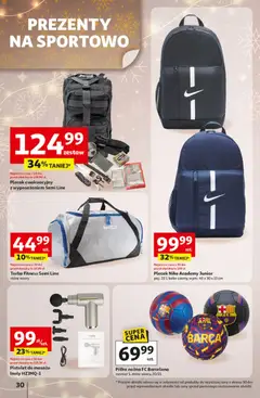 Pogląd oferty "Auchan Gazetka - Katalog prezenty" - ważna od 27.11.2025 | Strona: 30 | Produkty: Plecak, Torba