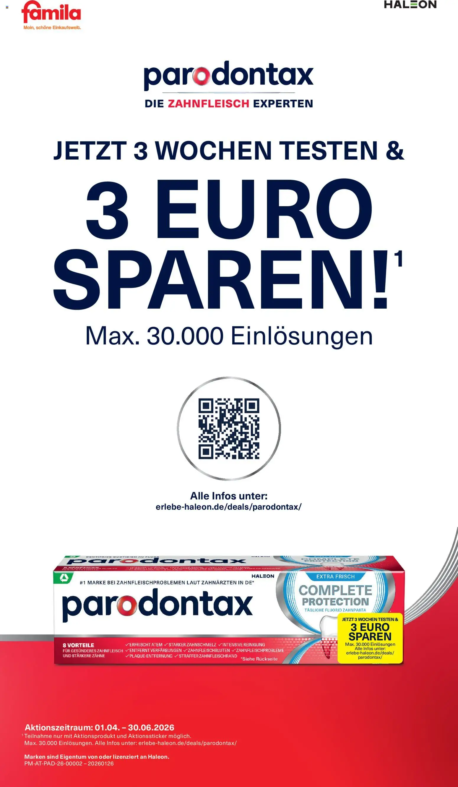 Famila Nordwest Prospekt 	 – gültig ab 13.04.2026 | Seite: 36 | Produkte: Zahnpasta