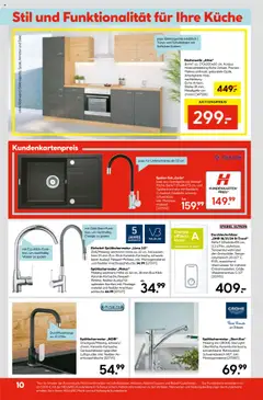 Hellweg Prospekt – gültig ab 15.09.2025 | Seite: 10 | Produkte: Küchenzeile, Küche, Armatur, Wasser