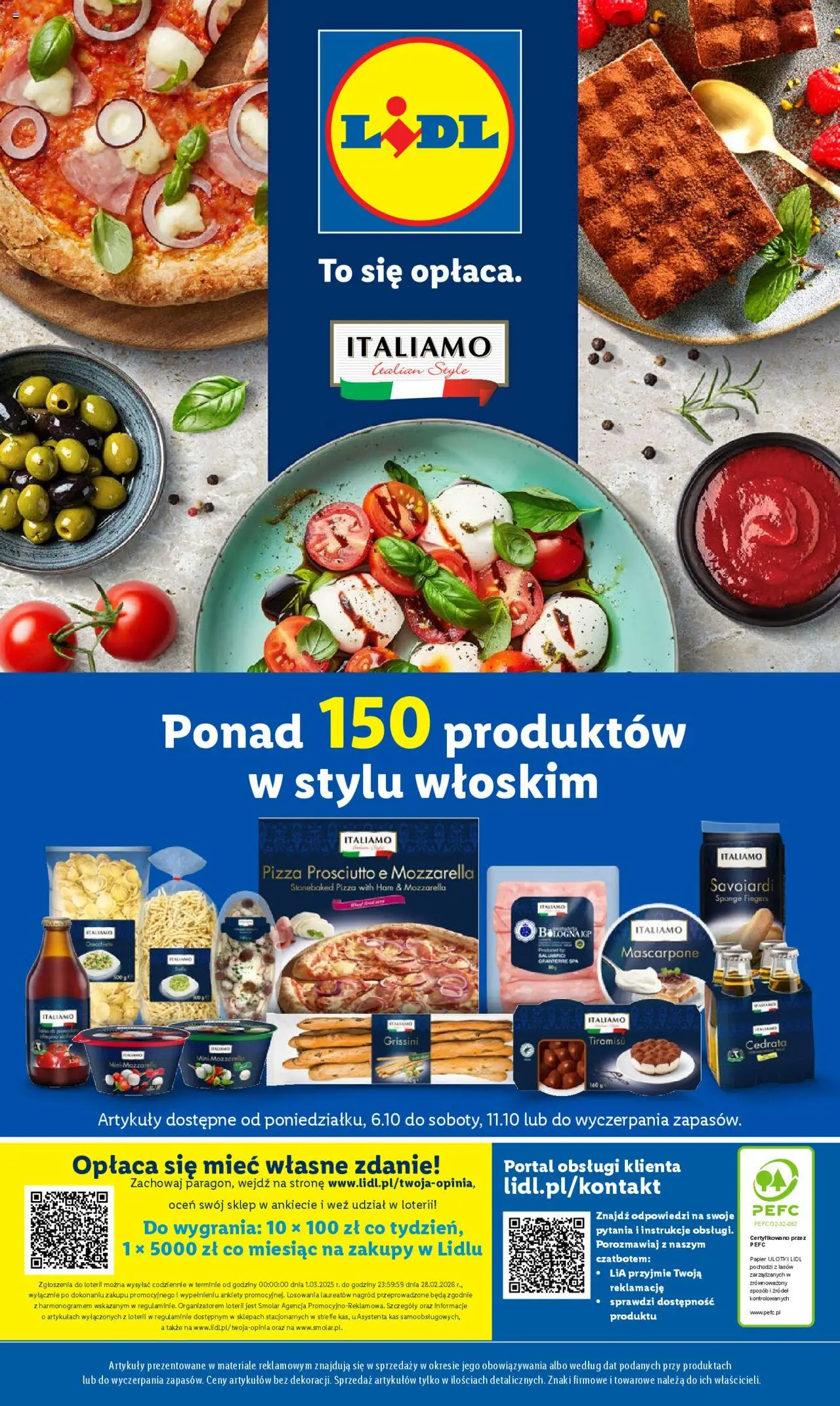 Lidl Katalog od 06.10.2025 | Strona: 53 | Produkty: Tiramisu, Mascarpone, Pizza, Mozzarella