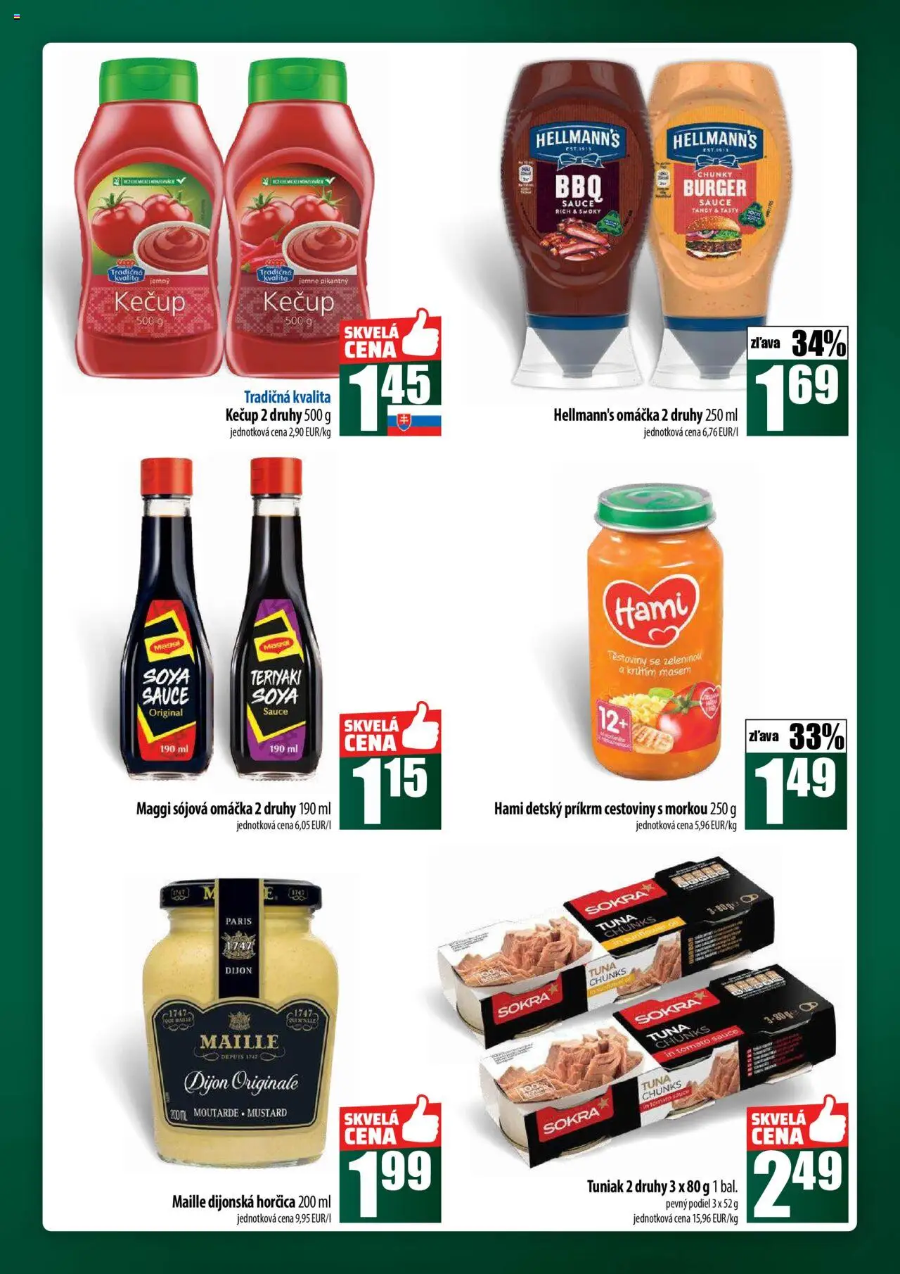 Nové COOP Jednota akcie – leták je platný od 02.10.2025 | Strana: 31 | Produkty: Tuniak, Cestoviny, Kečup, Omáčka