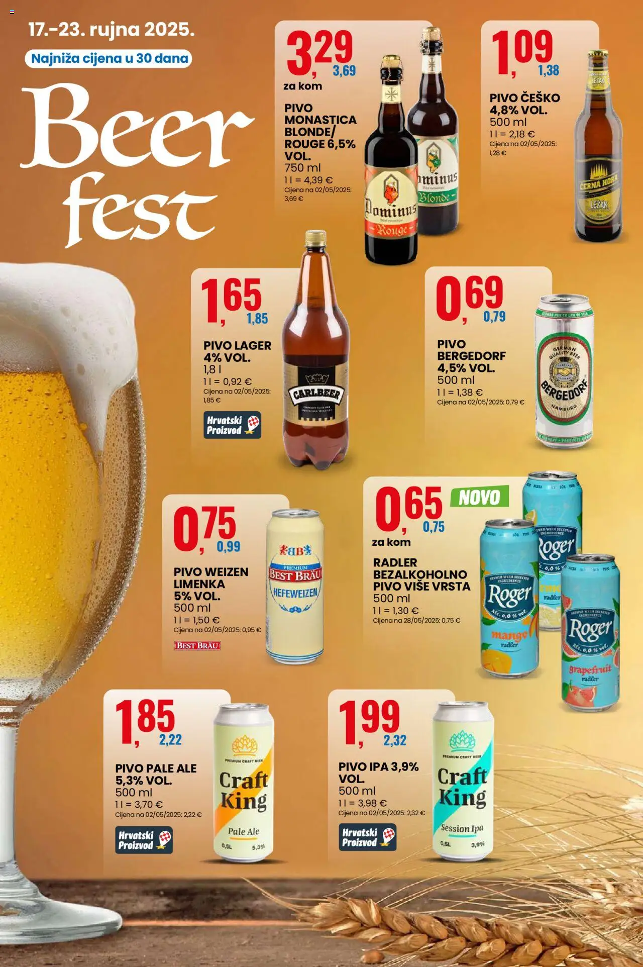 Eurospin katalog | vrijedi od 17.09.2025 | Stranica: 12 | Proizvodi: Radler, Pivo, Mango