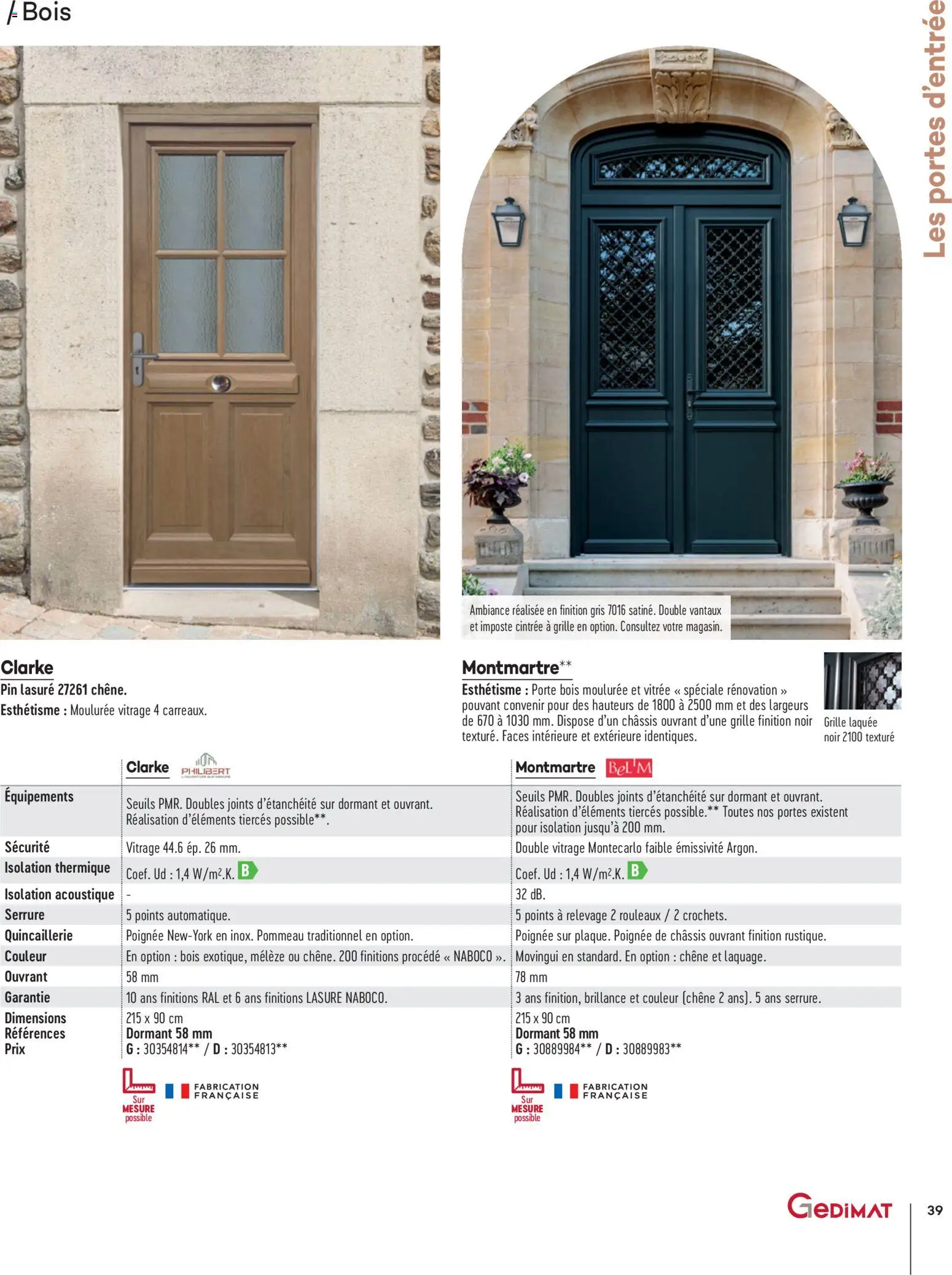 {H1} | Page: 39 | Produits: Porte, Portes