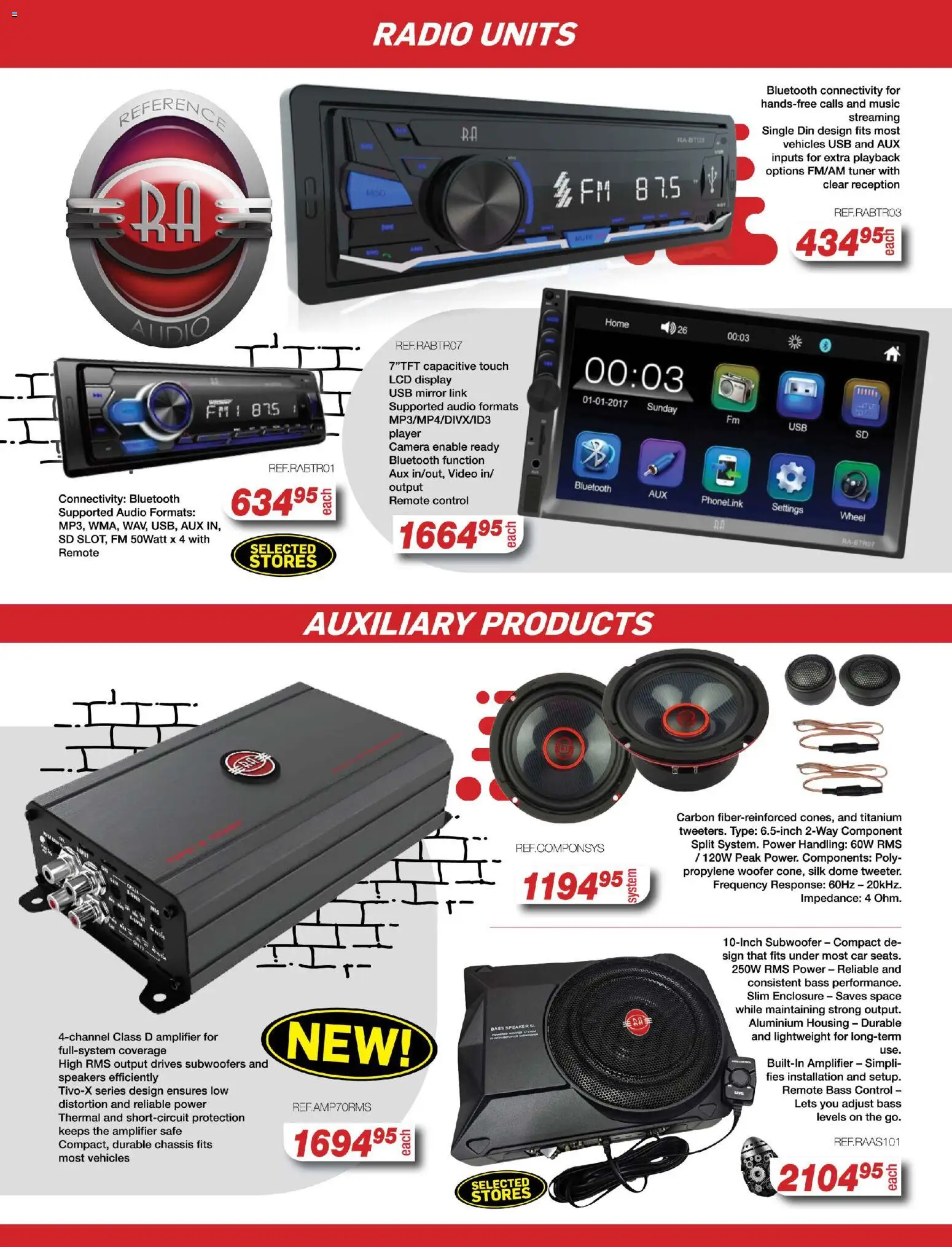 New AutoZone Specials catalogue – valid from 19.03.2026 | Page: 4 | Products: Camera, Audio, Player, Remote