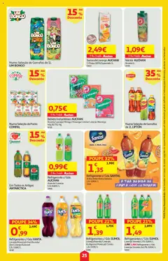 Pré-visualização Auchan folheto válido de 16.10.2025 | Página: 25 | Produtos: Agua, Refrigerante, Banana, Cenoura
