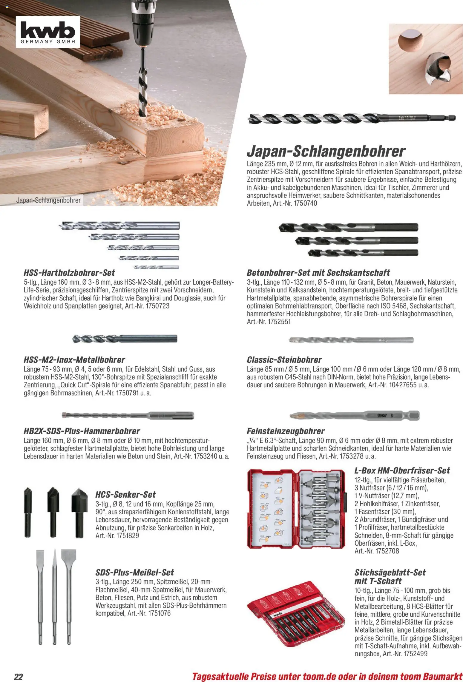 Toom Baumarkt Maschinen & Werkstatt 2026 – gültig ab 01.01.2026 | Seite: 22
