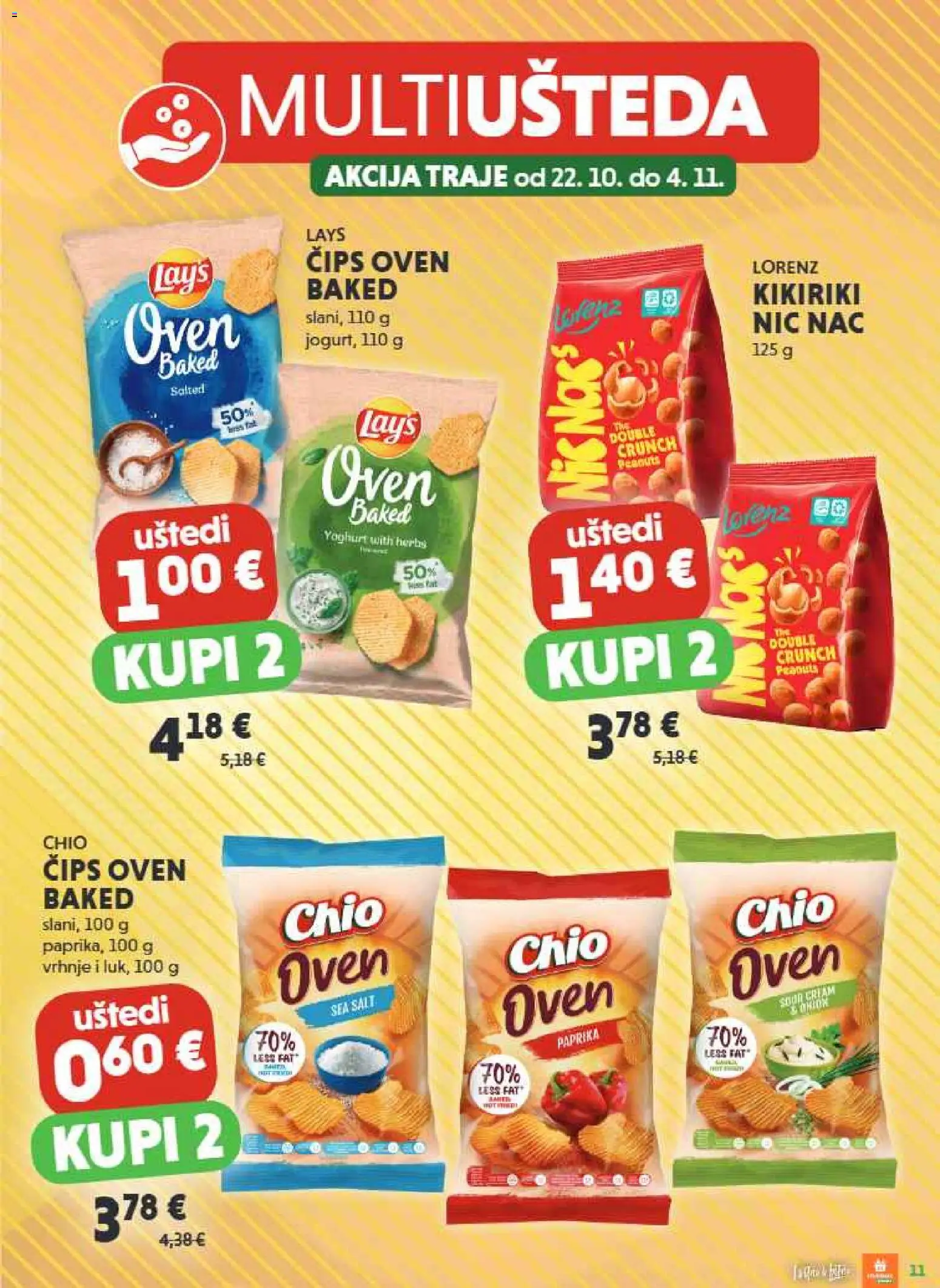 Studenac katalog | vrijedi od 22.10.2025 | Stranica: 11 | Proizvodi: Paprika, Čips, Kikiriki