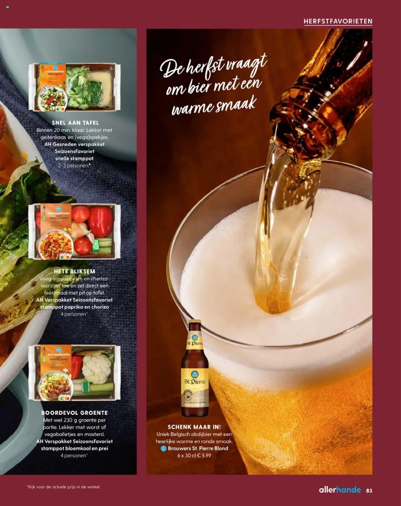 {H1} | Pagina: 75 | Producten: Bier, Prei, Kész piskótalap, Tafel