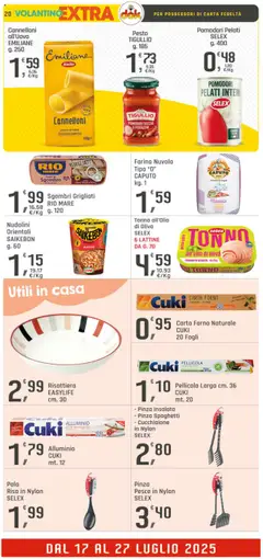 Volantino DOK del 17.07.2025 | Pagina: 20 | Prodotti: Insalata, Olive, Tonno, Forno