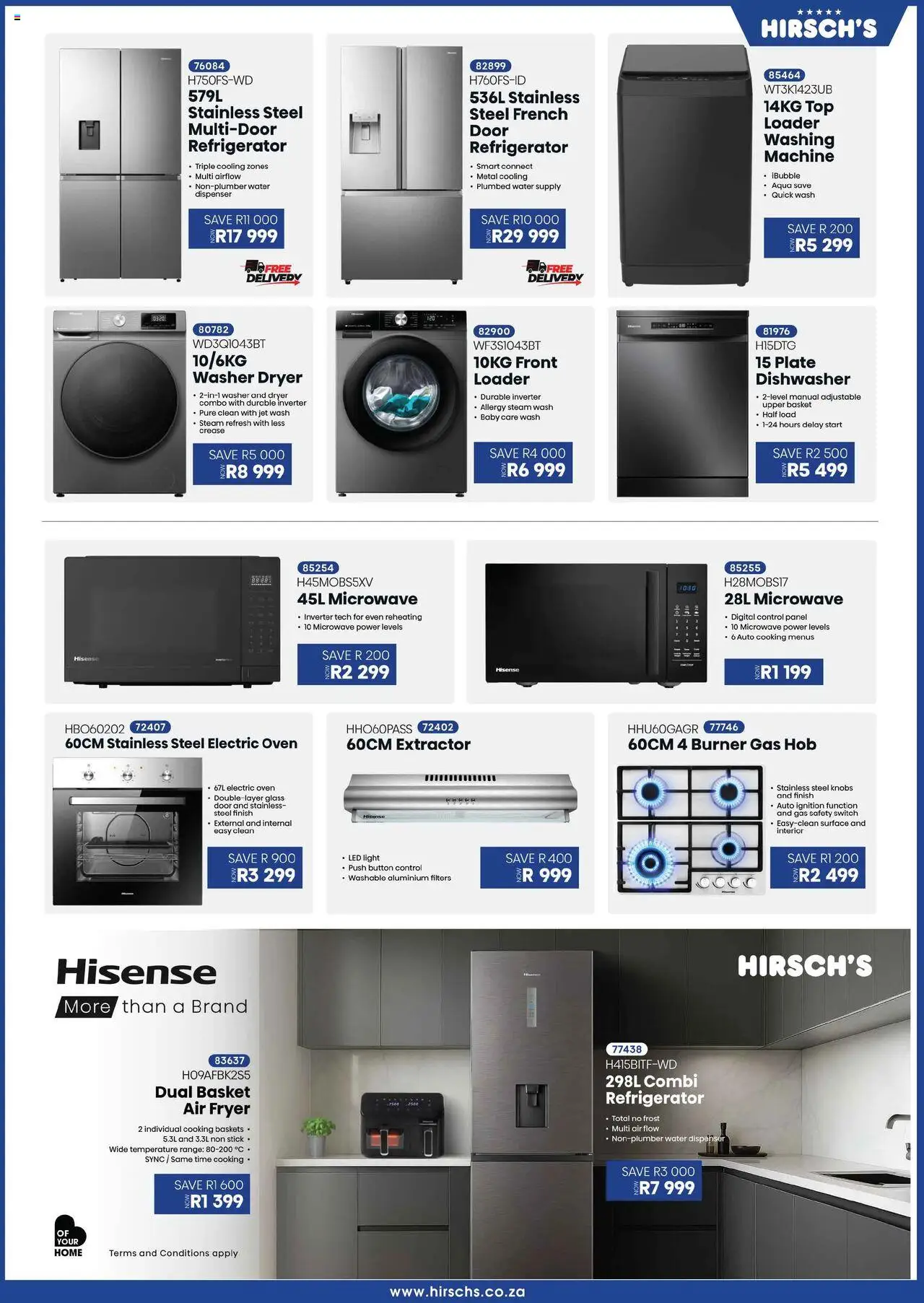Hirsch's Specials │ valid from 28.08.2025 | Page: 12 | Products: Refrigerator, Oven, Hob, Air fryer