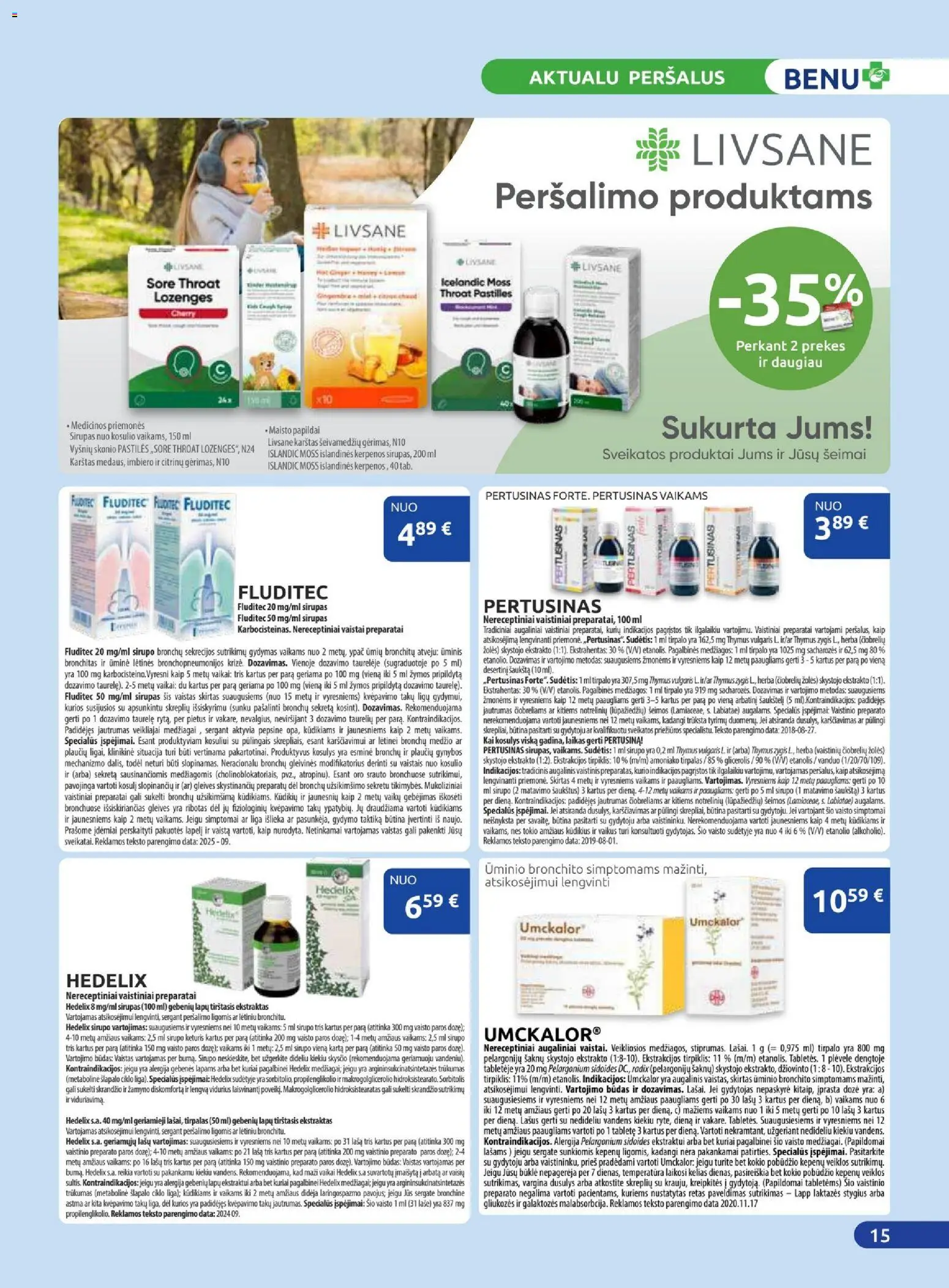 BENU akcijos nuo 01.12.2025 | Puslapis: 15 | Prekių: Arbata