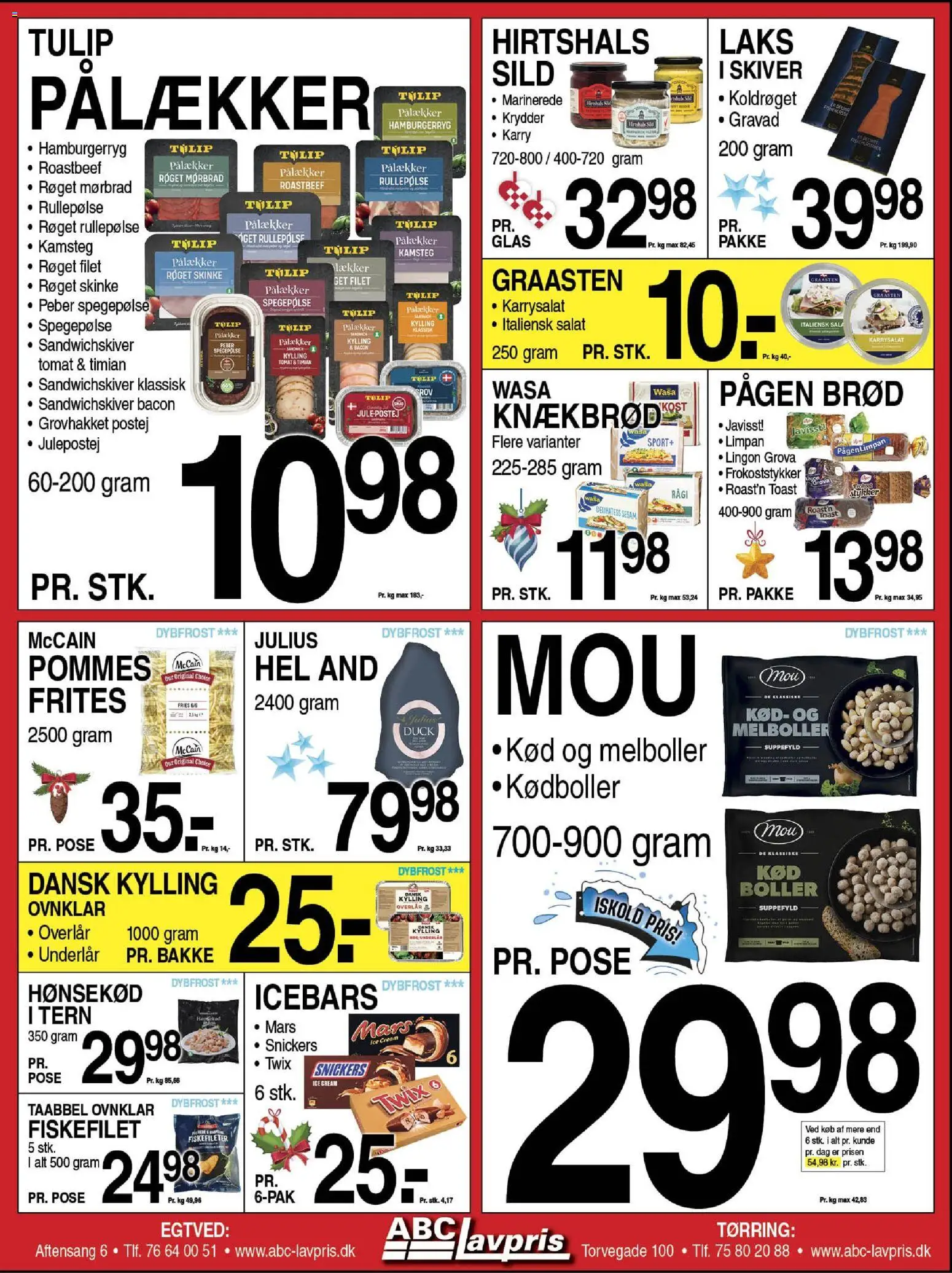 Abc Lavpris tilbudsavis – gyldig fra 26.11.2025 | Side: 6 | Produkter: Salat, Spegepølse, Rullepølse, Karrysalat