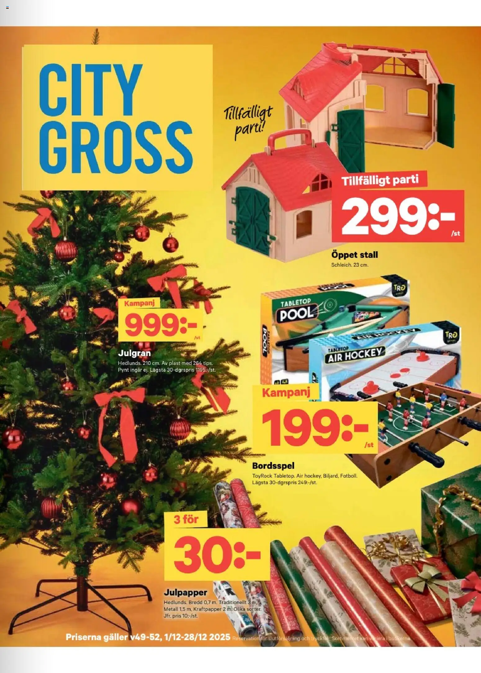 City Gross reklamblad aktuell från 22.12.2025 | Sida: 9 | Produkter: Pool, Galler