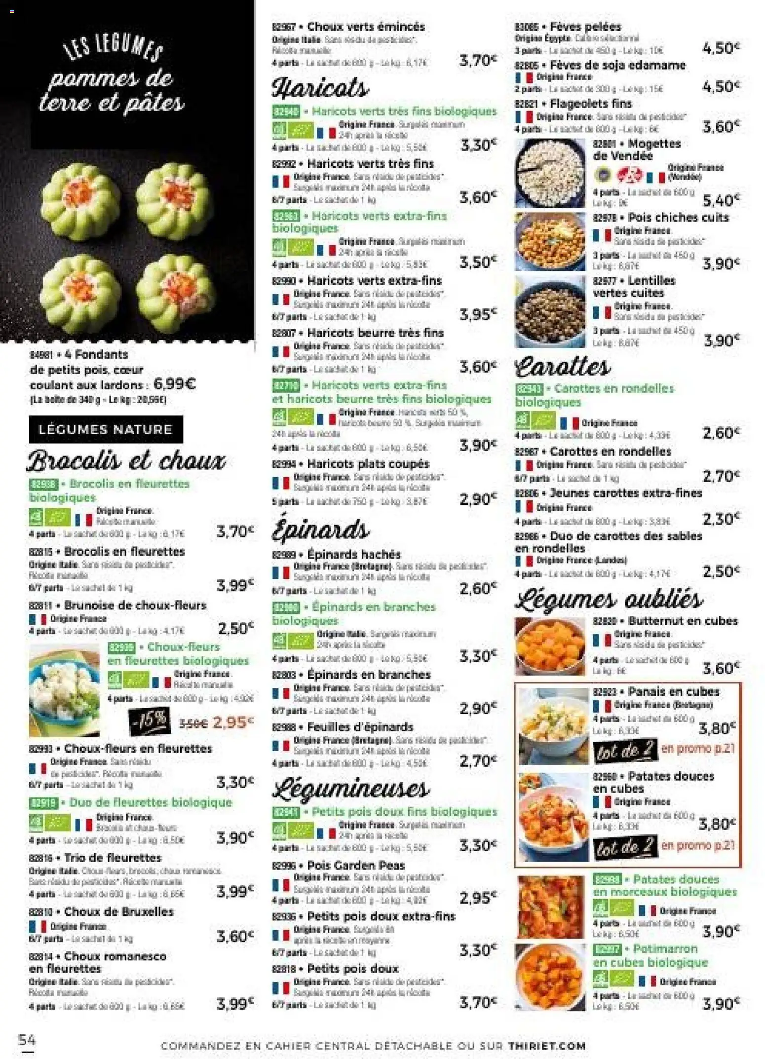 {H1} | Page: 54 | Produits: Carottes, Lardons, Pois, Beurre