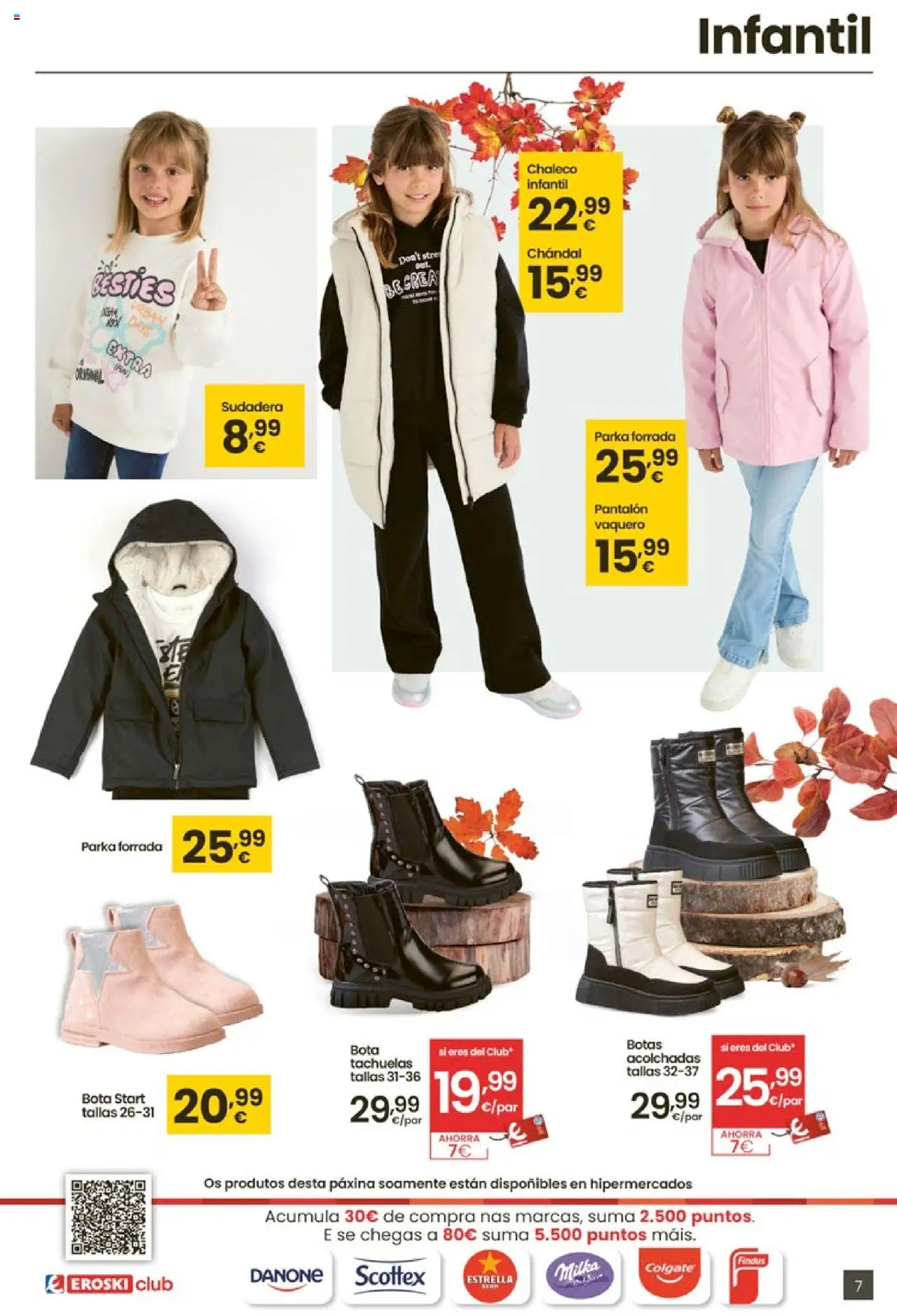 Eroski - Oh Qué estilazo │ válido desde el 16.10.2025 | Página: 7 | Productos: Sudadera, Chaleco, Botas