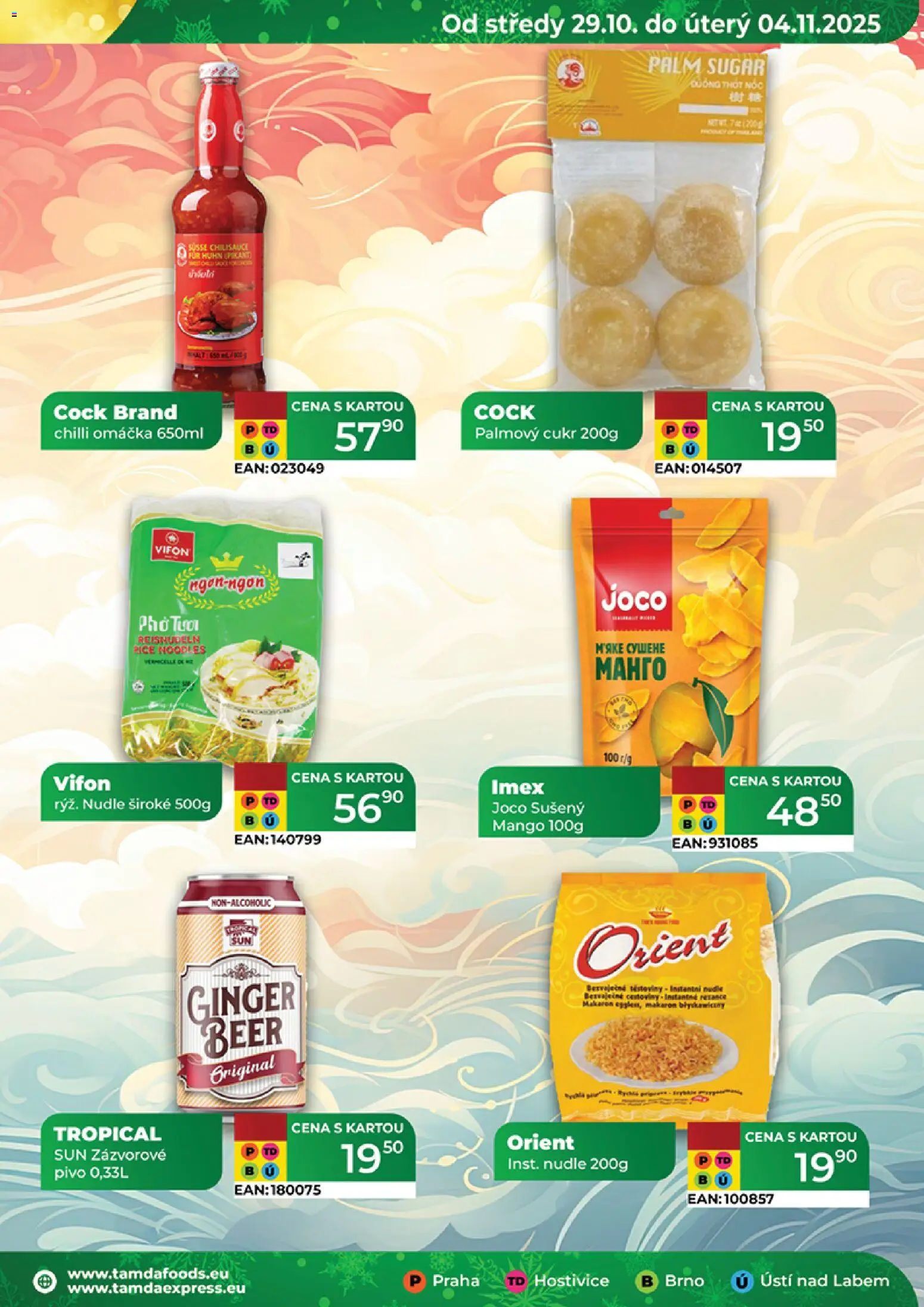 Tamda Foods leták od 29.10.2025 | Strana: 29 | Produkty: Zázvorové pivo, Mango, Cukr, Nudle