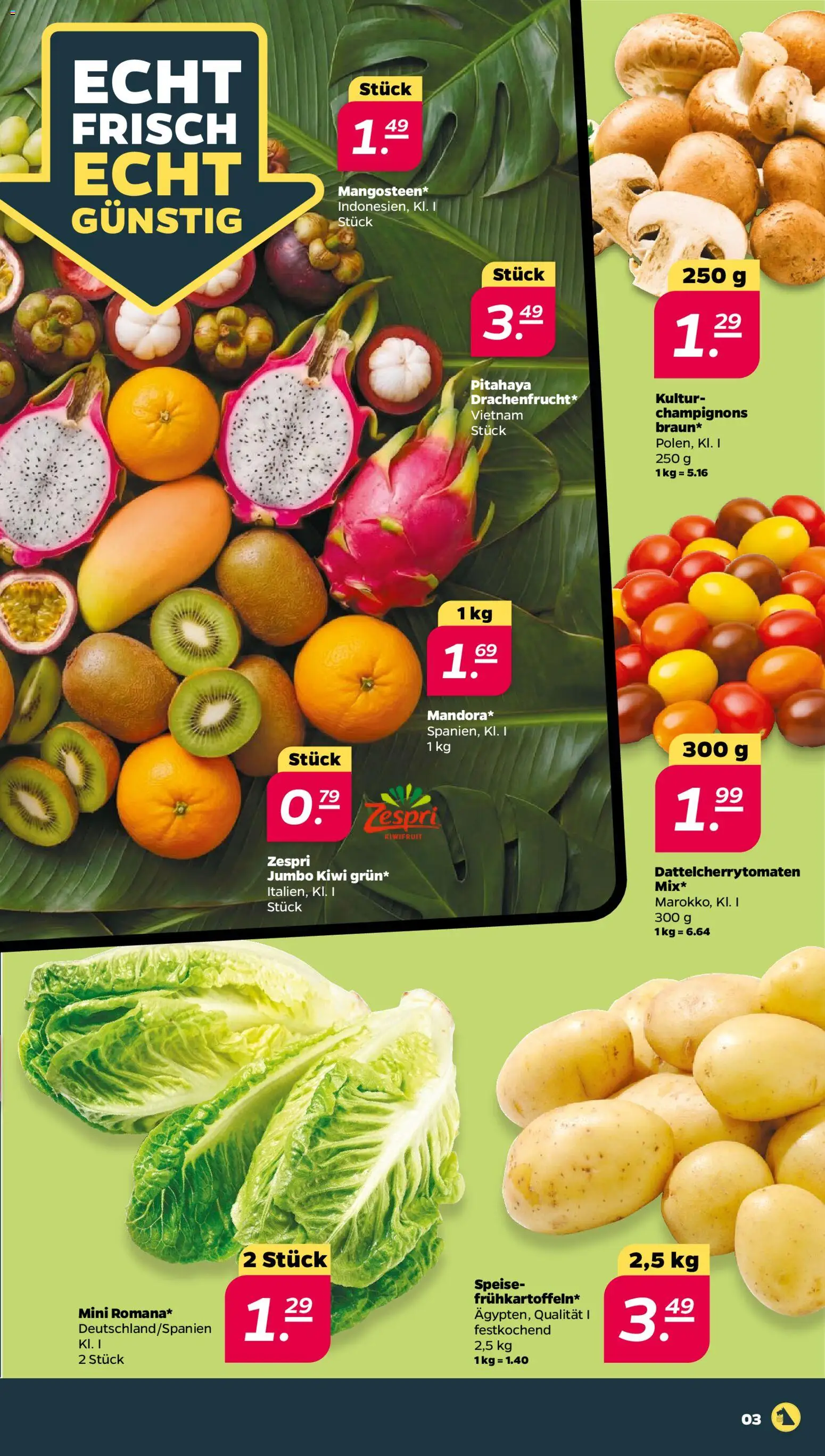 Netto Prospekt 	 – gültig ab 13.04.2026 | Seite: 3 | Produkte: Champignons, Kiwi